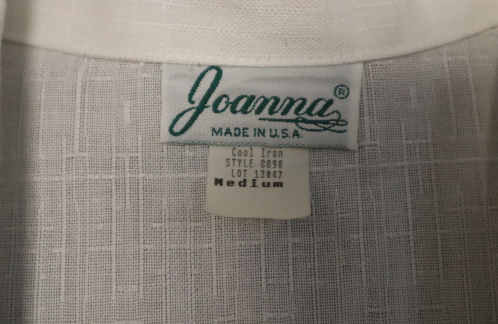 Vintage JOANNA womens half sleeve sheer white open blazer jacket size M (USA)