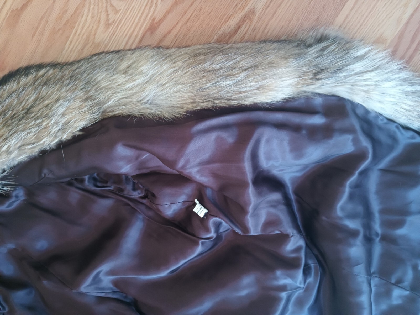 ADOLFO Bold Beauty Collared Feathered Finnish Raccoon Fur Coat Full Length Plus