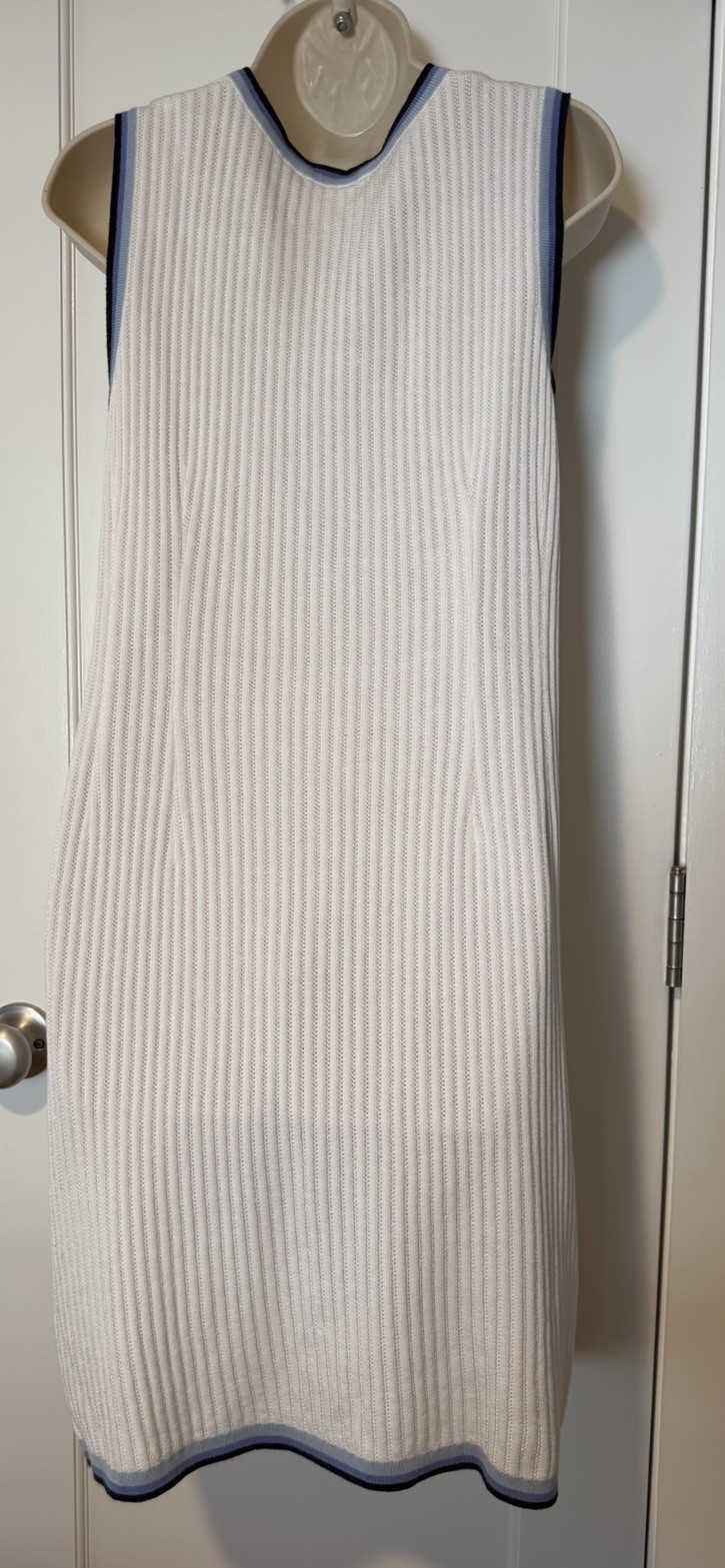 Vtg 80s ESCADA SZ 40 Country Club Prep Heritage Sport Inspired Knit Shift Dress