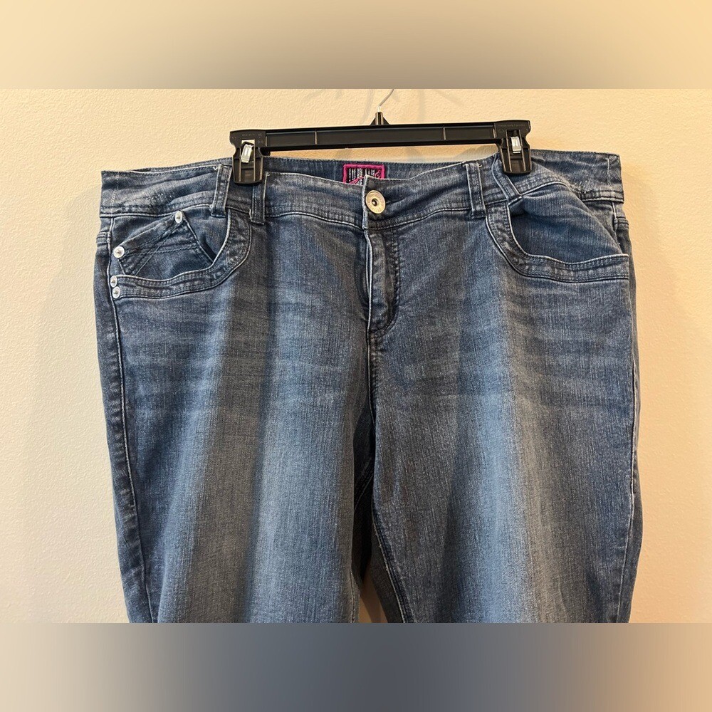 Torrid Boot Cut Jeans Women 22 Blue Contrast Stitching Vintage Tag Denim Plus