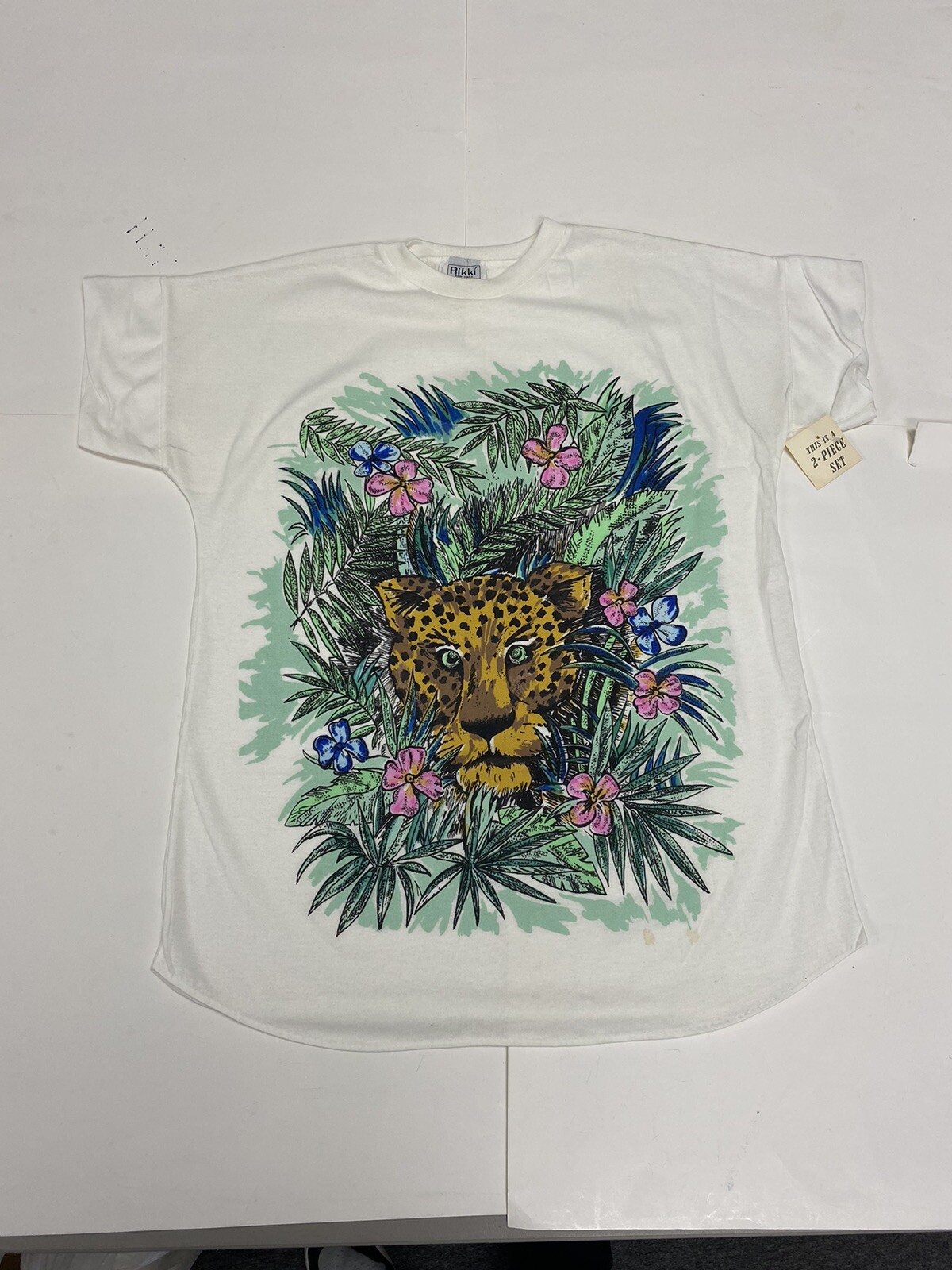 80’s 90’s Leopard Big Cat Jungle Tee Rikki New York