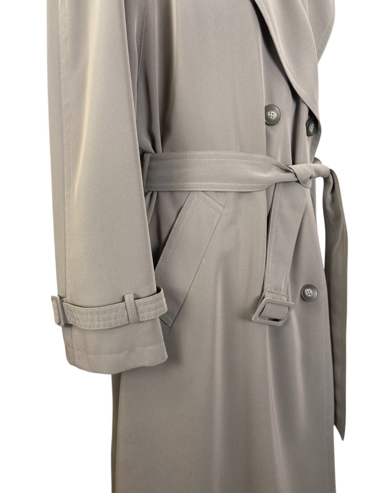 Stylish Vintage 90s Women’s Classic Trench Coat by Mura | Beige coat with belt