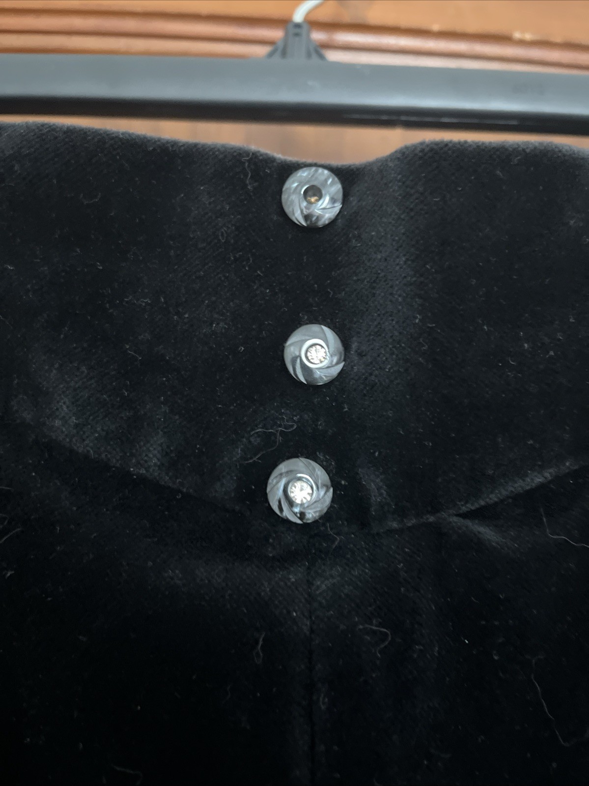 Vintage 80s Niedieck Women’s Black Velvet High Rise Tapered Pants Sz 28×26