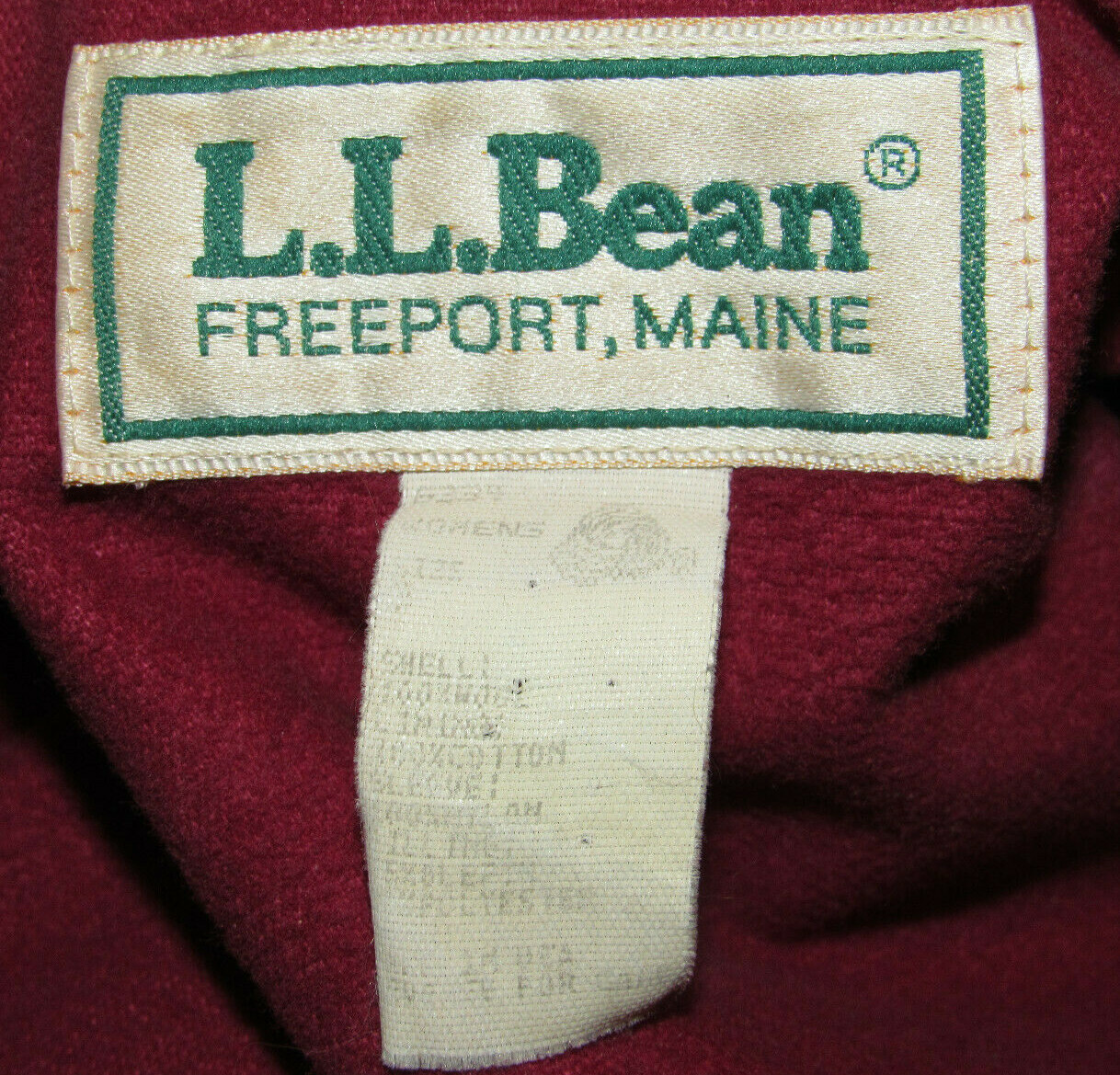 VINTAGE WOMEN’S LL BEAN FOREST GREEN WOOL ZIP-UP JACKET! COTTON LINING! USA! 44