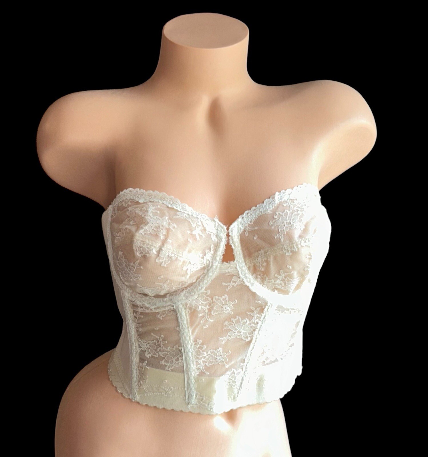 Backless by Young Smoothie Bra The Strouse Adler Co Nylon Bustier Brassiere 36B