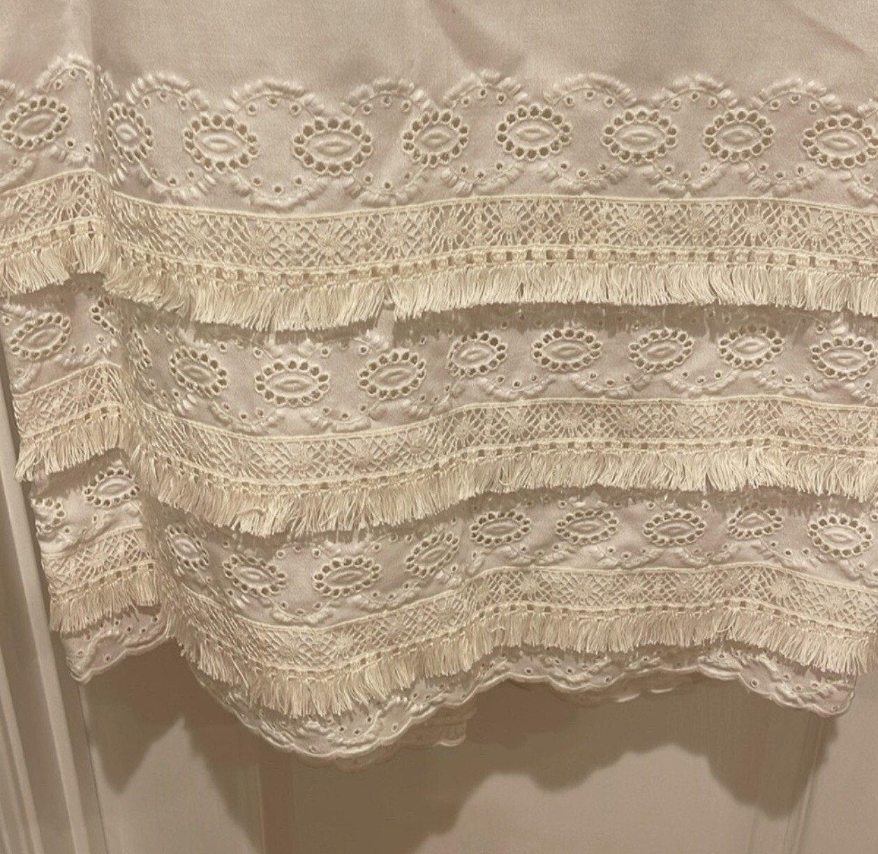 1960s Emma Domb Ivory Dress Size 13 Little Dirty