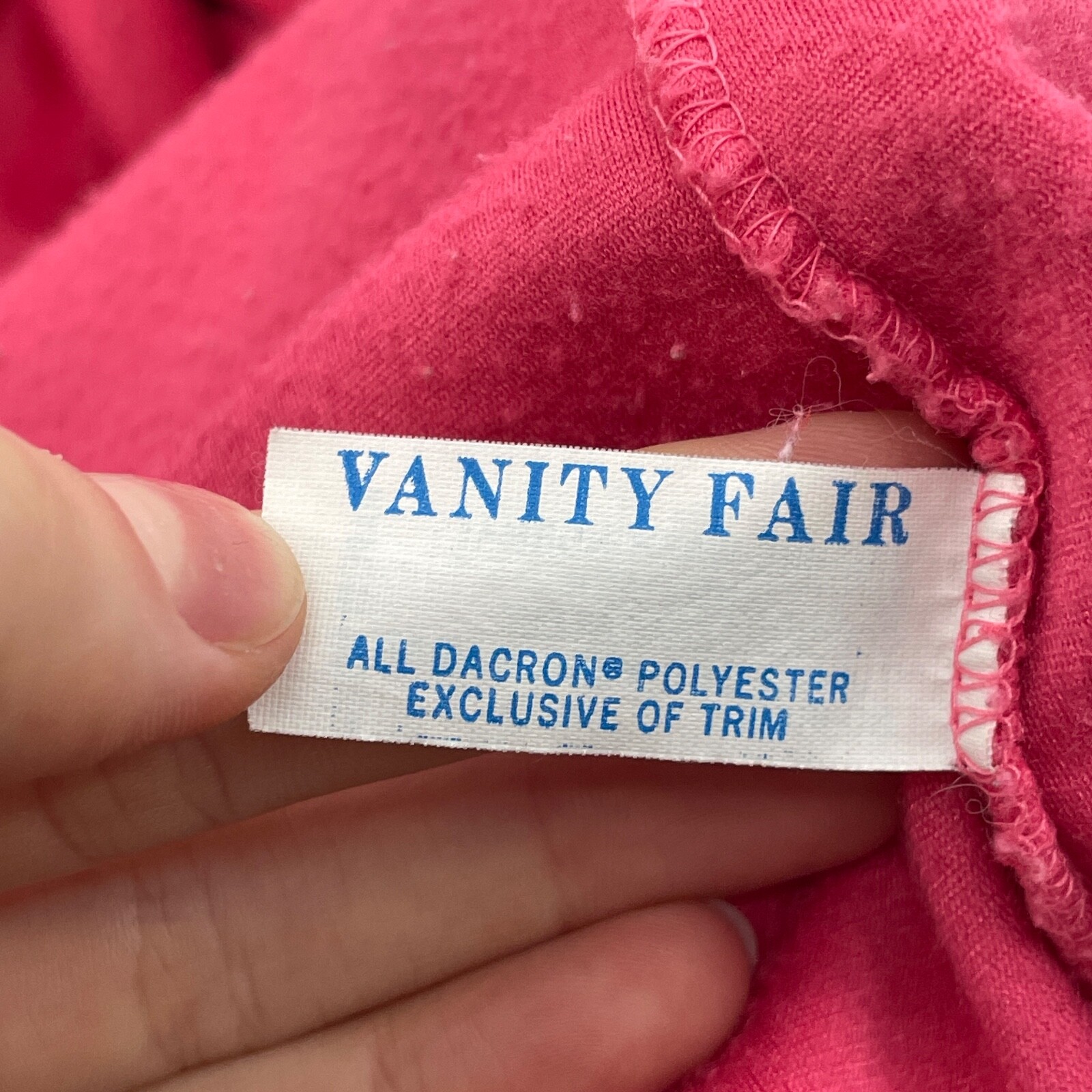 VTG Vanity Fair Womens S/M Housecoat Robe Half Zip Velour Embroidered pink maxi
