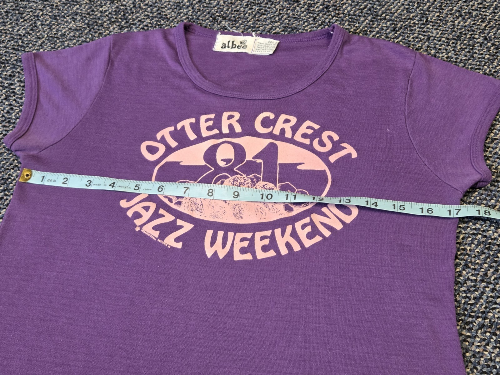 Vintage Jazz Shirt Otter Crest Jazz Weekend 1981 Small Band Music