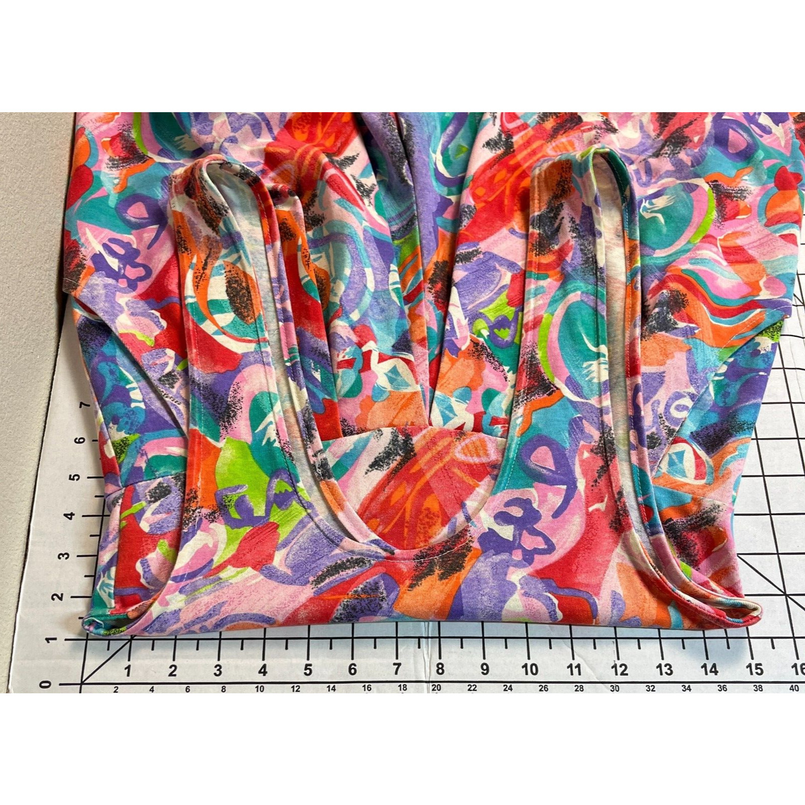 Eber San Francisco Vintage 80s Women Romper Bright Multicolor Punky Brewster Kid