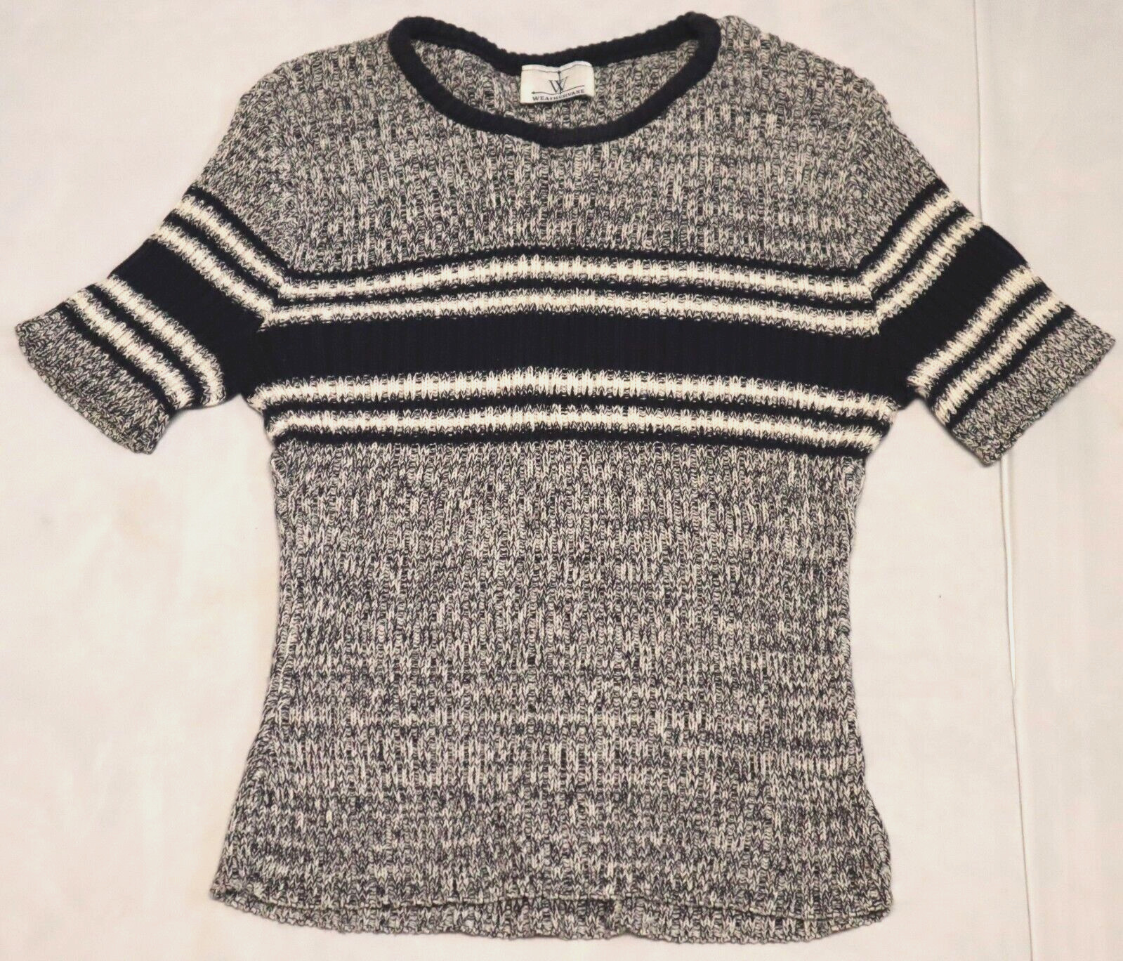 Vintage 1990s WEATHERVANE womens short sleeve sweater size S (check measurements