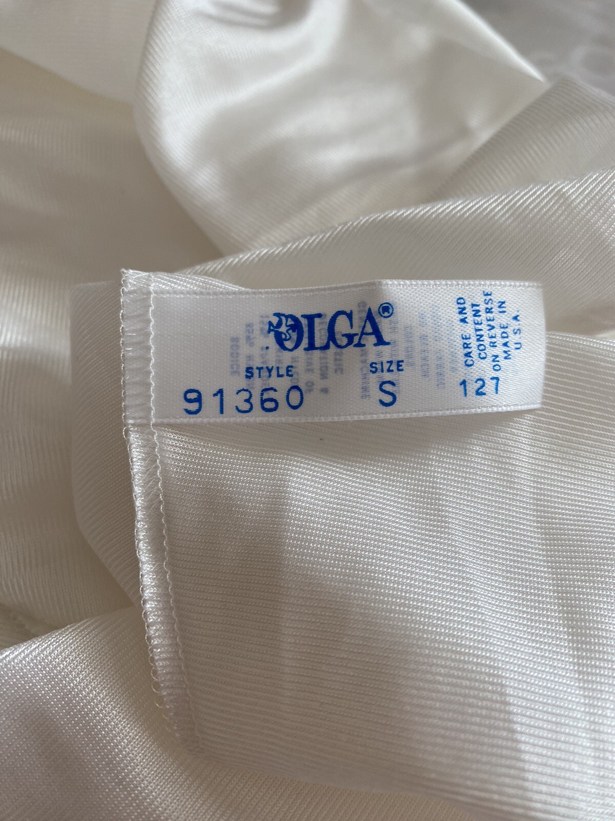 NWT OLGA White 91360 Small Nightgown New with Tags