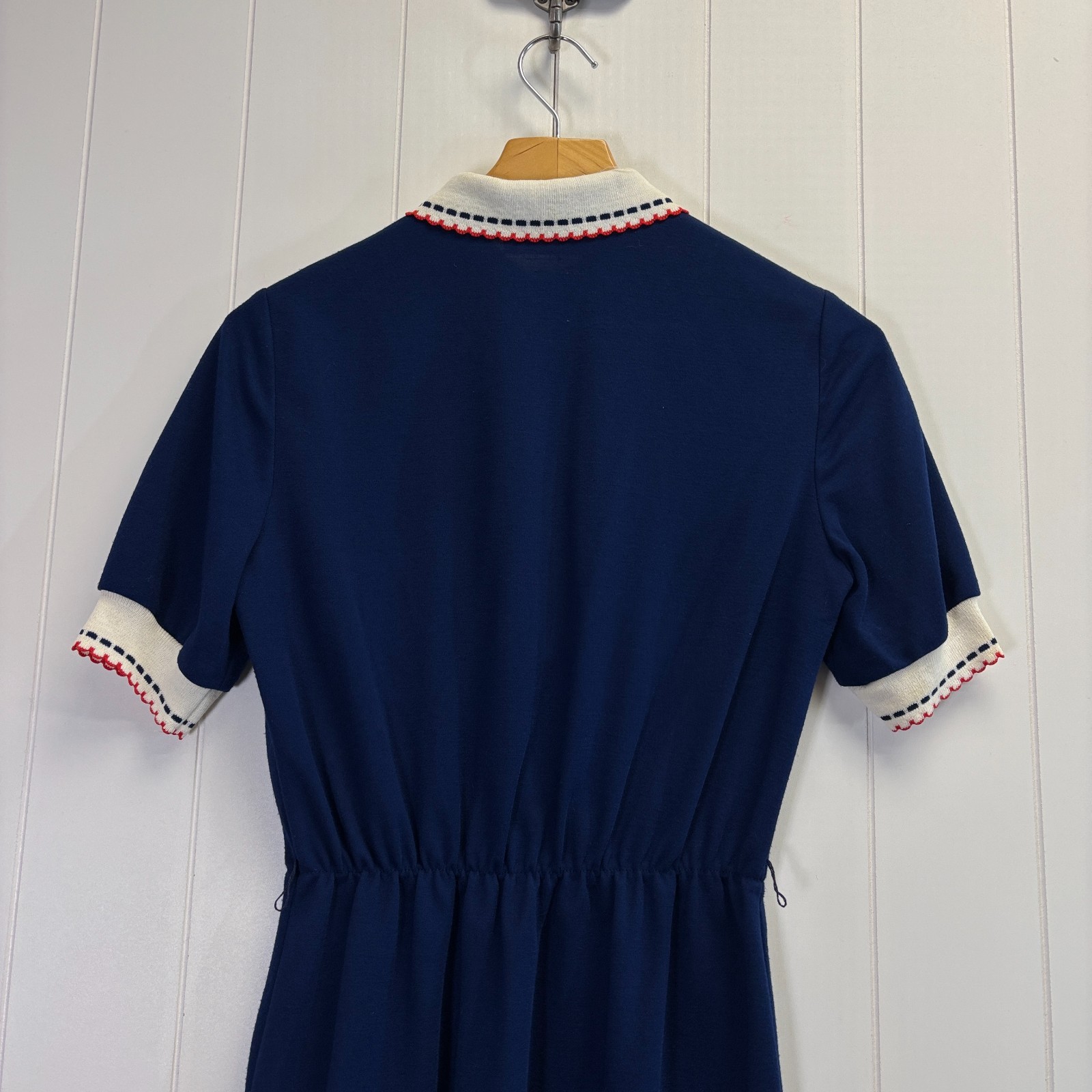 Vintage Leslie Fay 60s 70s Academia Secretary Midi Dress Size S School Girl Twee