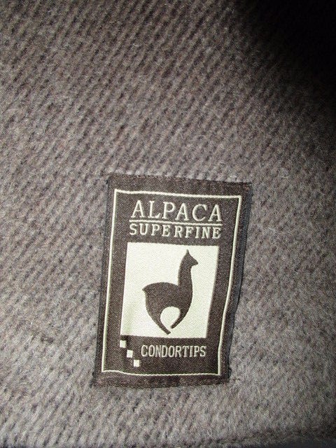ALPACA SUPERFINE BROWN BUTTON UP COAT Condor Tips Women’s Small Medium Maglia