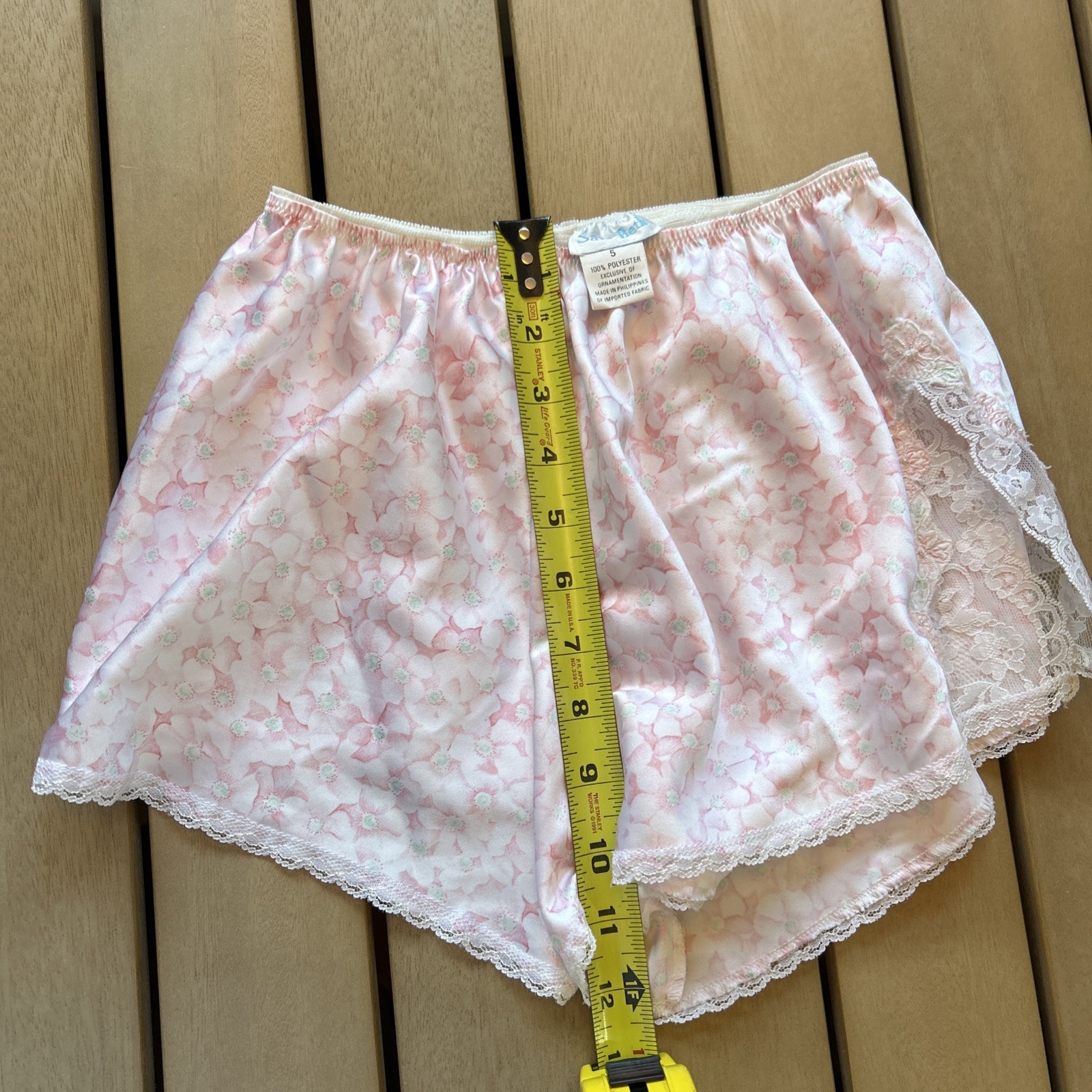 Vintage 1980s Pink Sara Beth Lingerie Set – Satin Cami & Shorts – NOS Never Worn