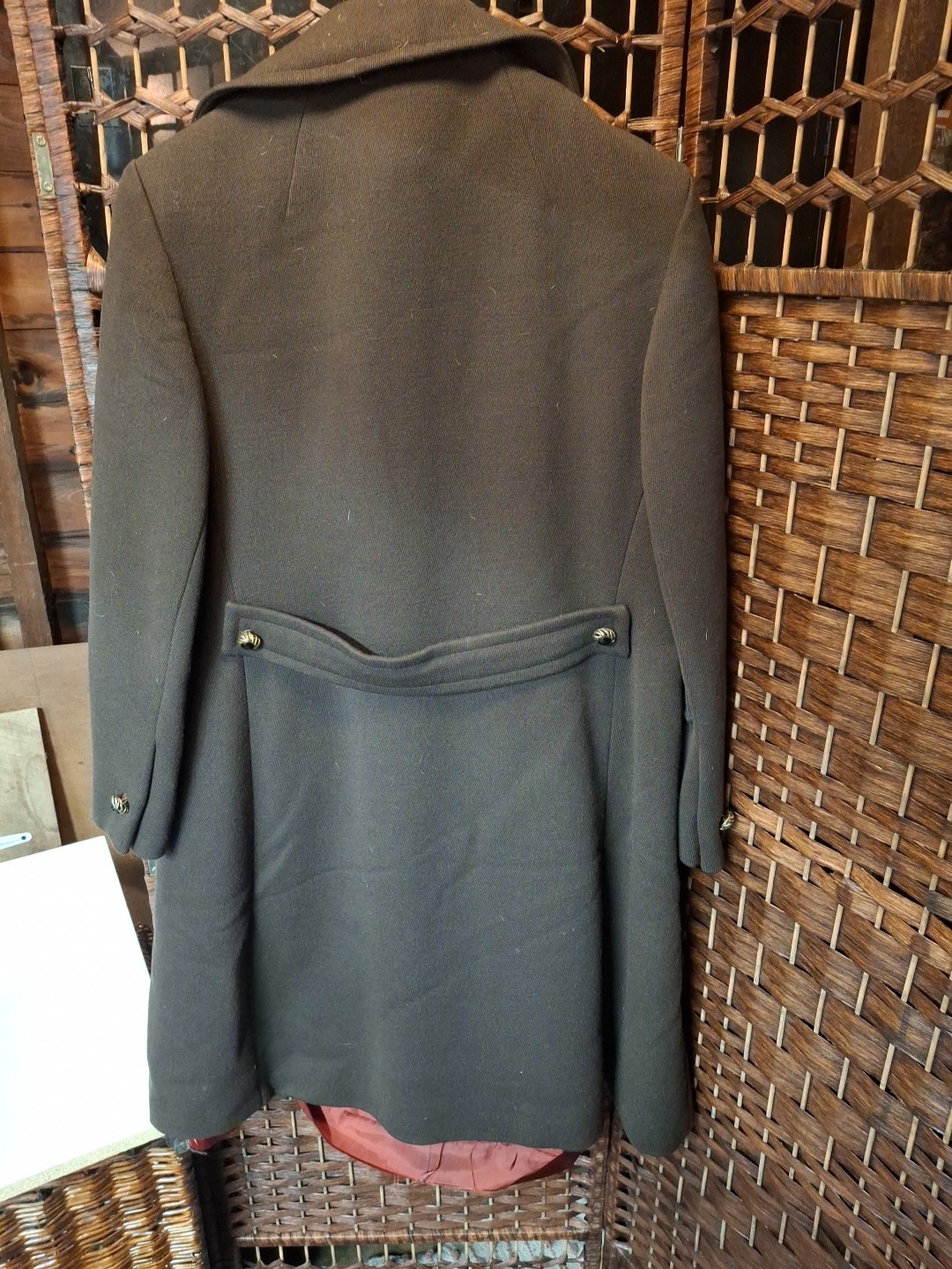 VTG 60’s Forstmann Stevens Fabric Women’s Brown Doublebreasted Wool Heavy Coat