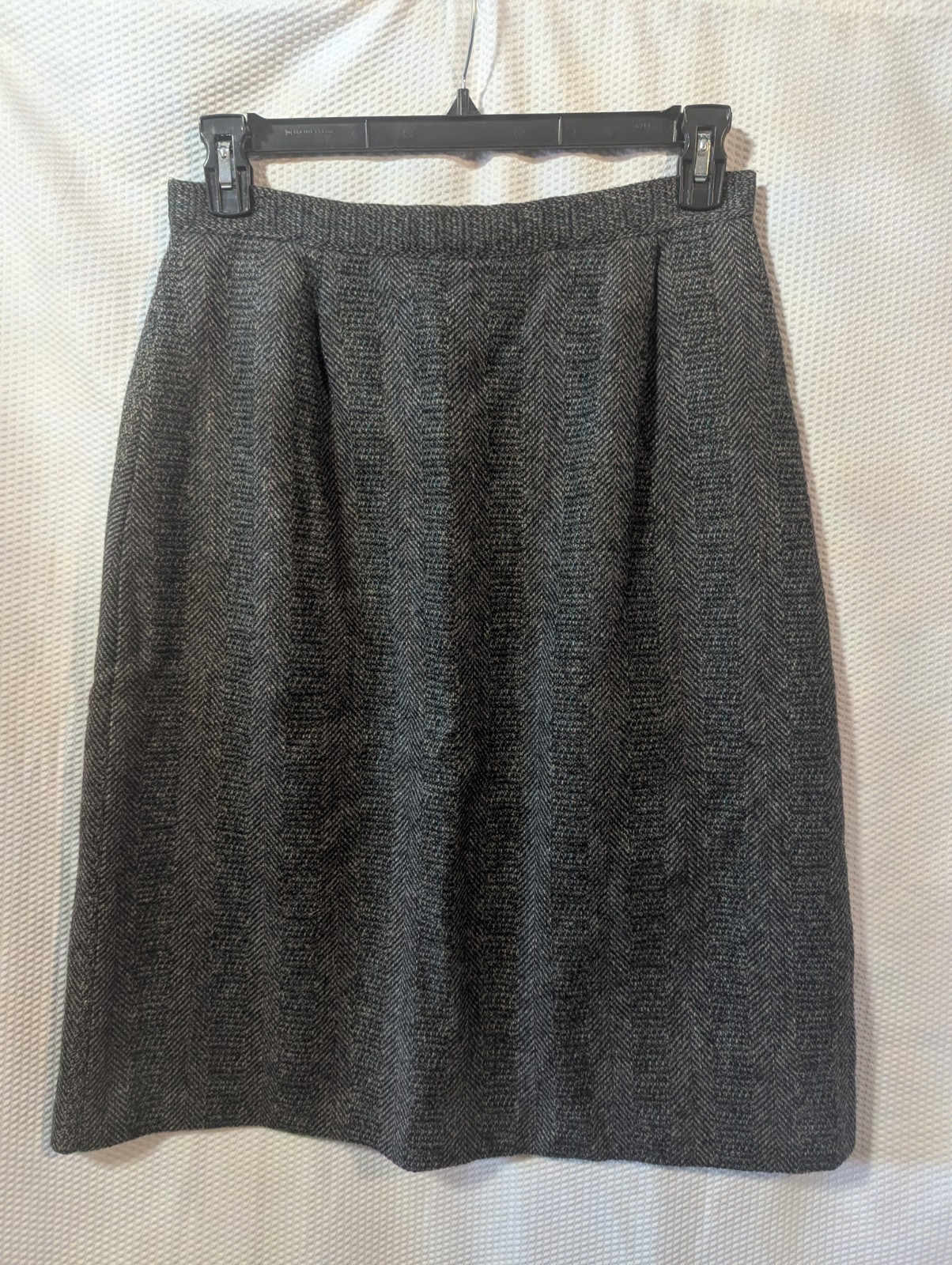 Vintage Harris Tweed Hand Woven Scottish Wool Skirt Size 14