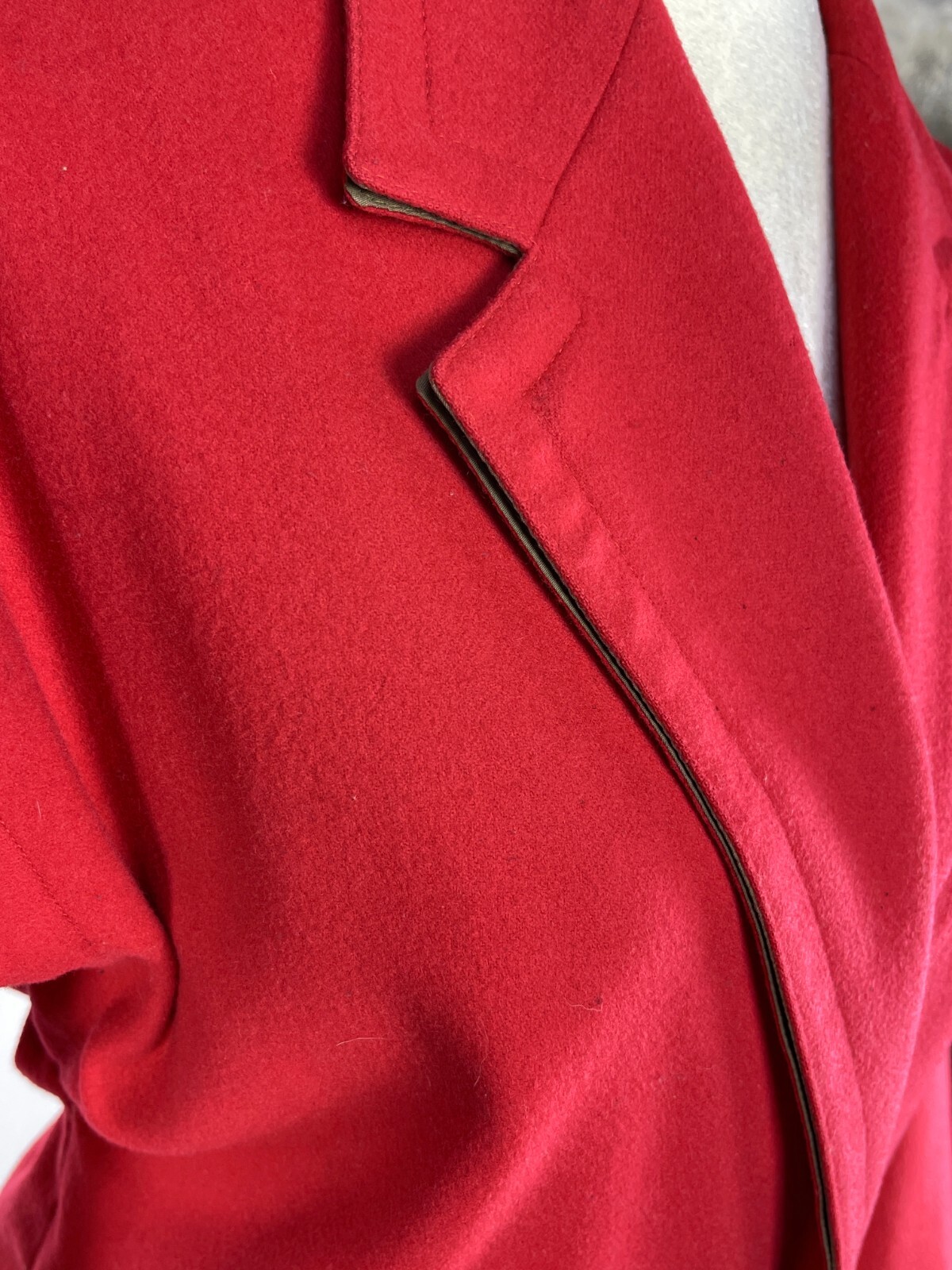Very Rare Vintage late 70’s Gianni Versace Red Wool Short Jacket Made in Italy