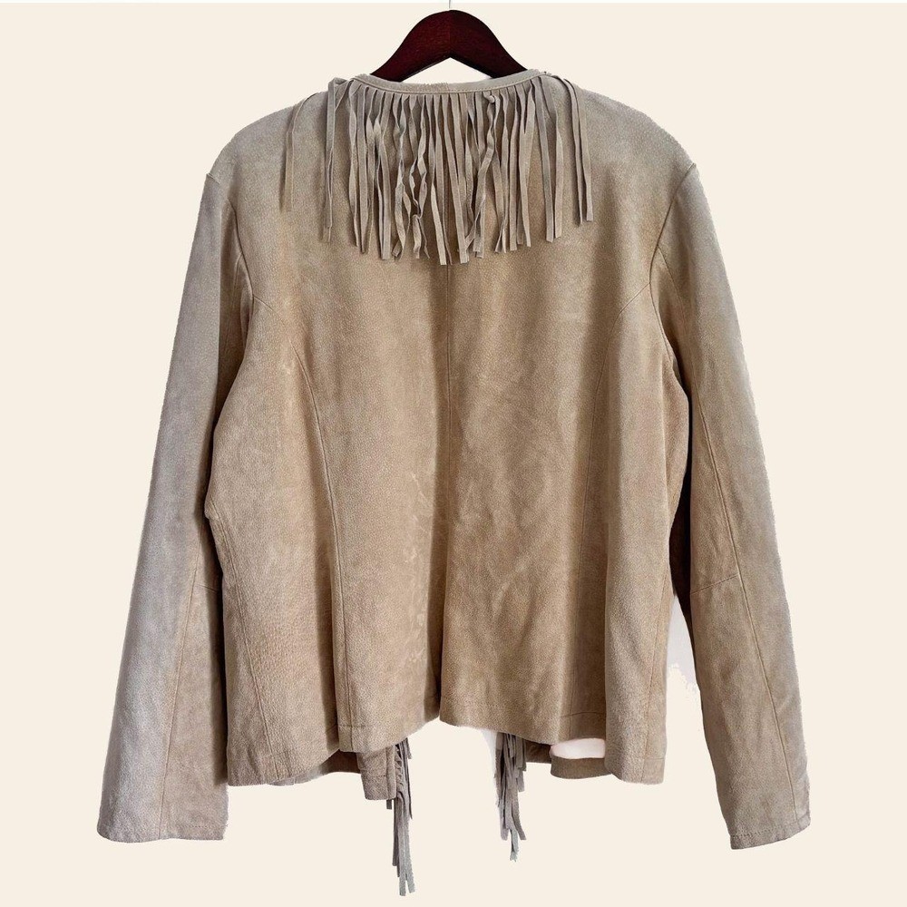 Vintage Genuine Suede Fringe Jacket