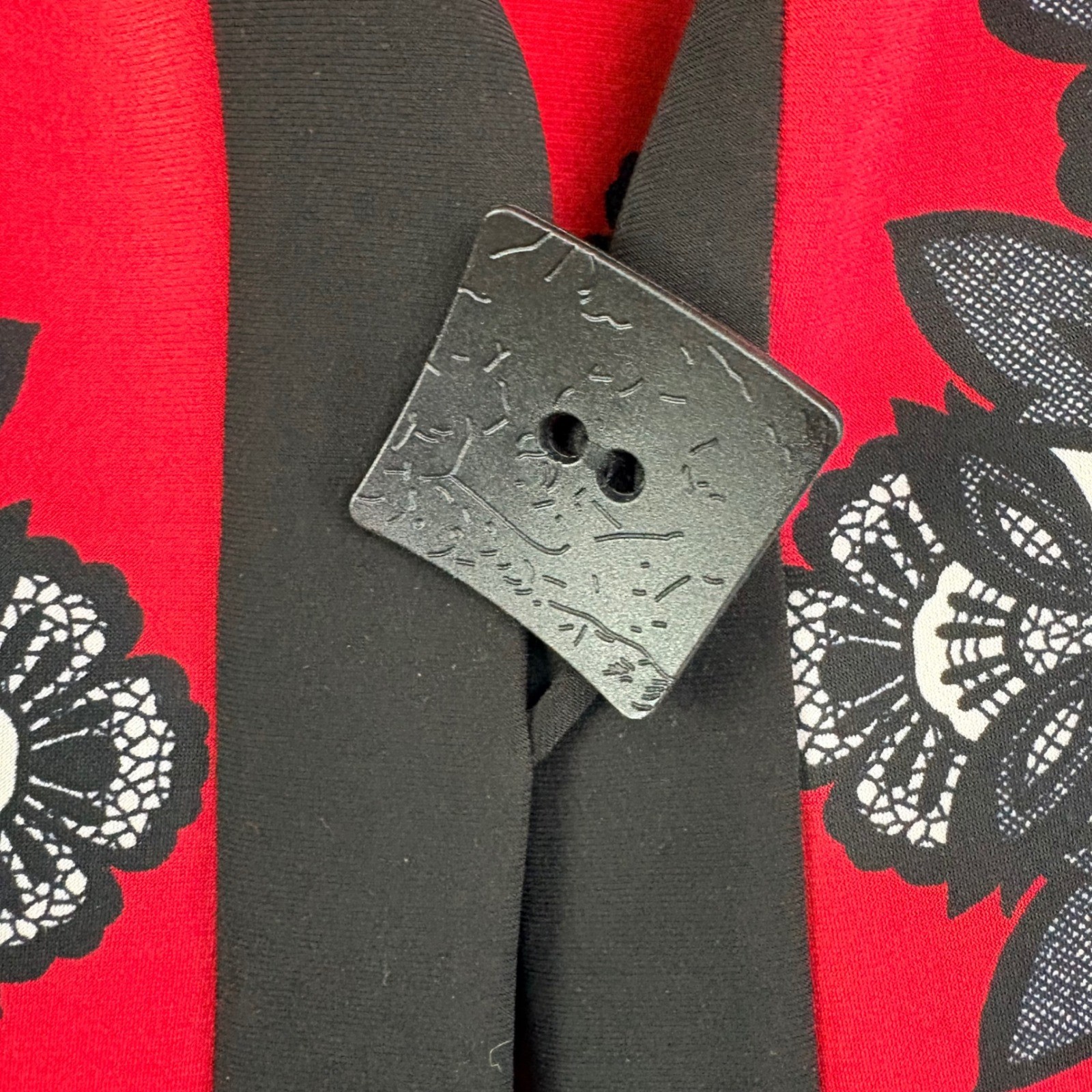 Joseph Ribkoff 8 Red Black Paisley 2pc Set Jacket Tank Career Art to Wear VTG