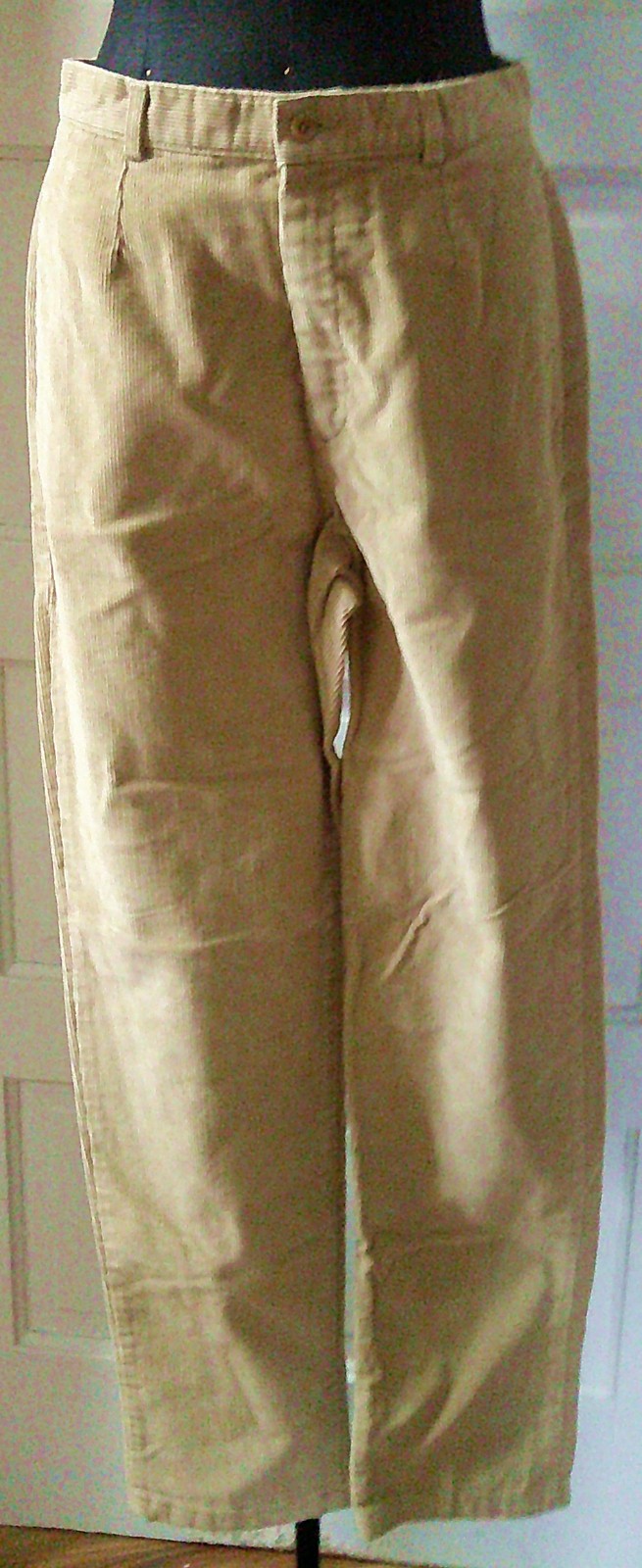 90’s LANDS’ END Ladies Tan Cords Corduroy Pants Slacks Trouser 8 Regular