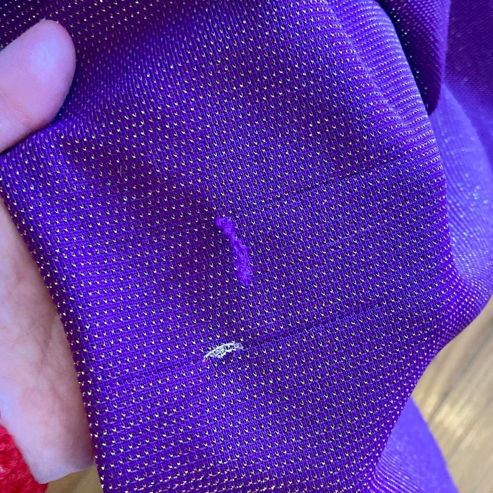 1970s Women’s Purple and Gold Dress