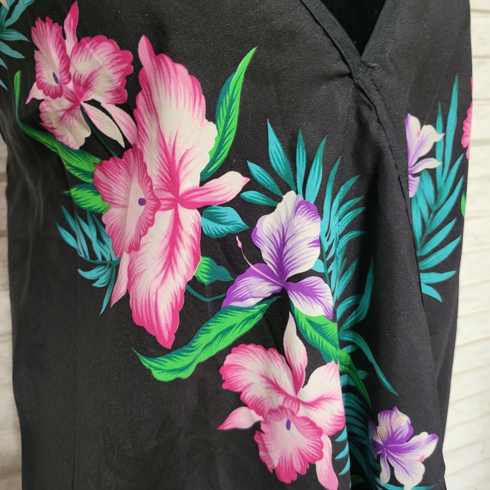 Vintage Helena’s Hawaiian Halter Beach Dress Double Tie Back Tropical One Size