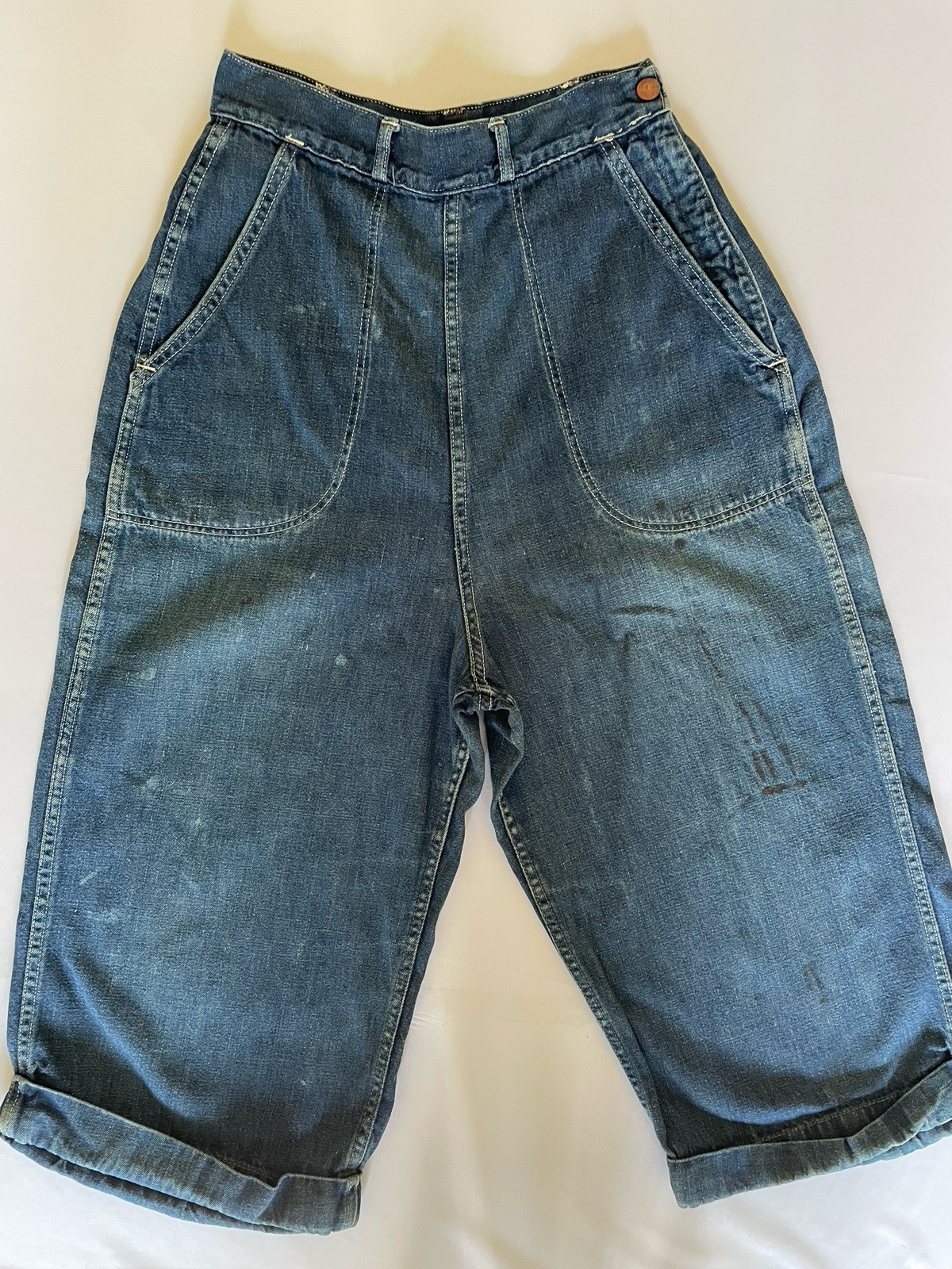 Vintage 40s 50s Stockton Of Dallas Original Ranch Wear Denim Western Knickers**