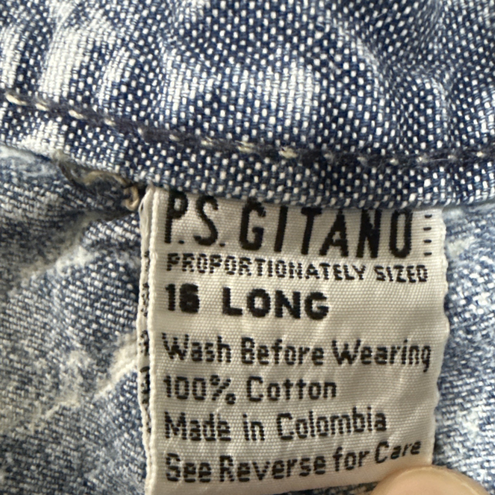 PS Gitano High Waist Pleated Tapered Mom Jeans Sz 16 Long Acid Wash 80s Vintage