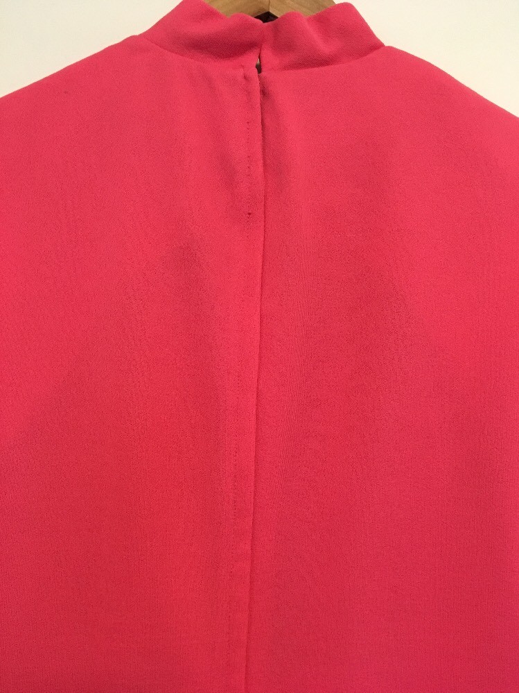 Retro Sleeveless Pink Dress Vintage 1970s Design Tall