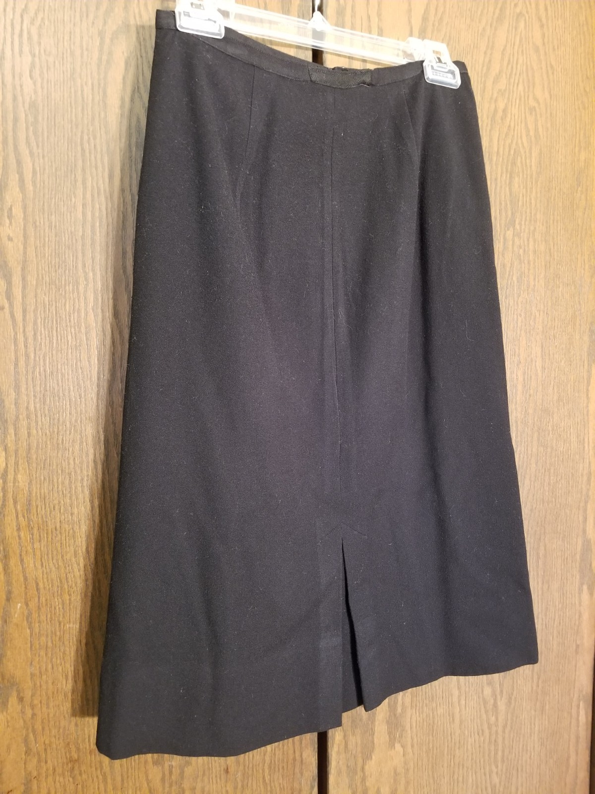 1950/60s VTG Black Slim Skirt w/Buttoned Front, Loubella Original California