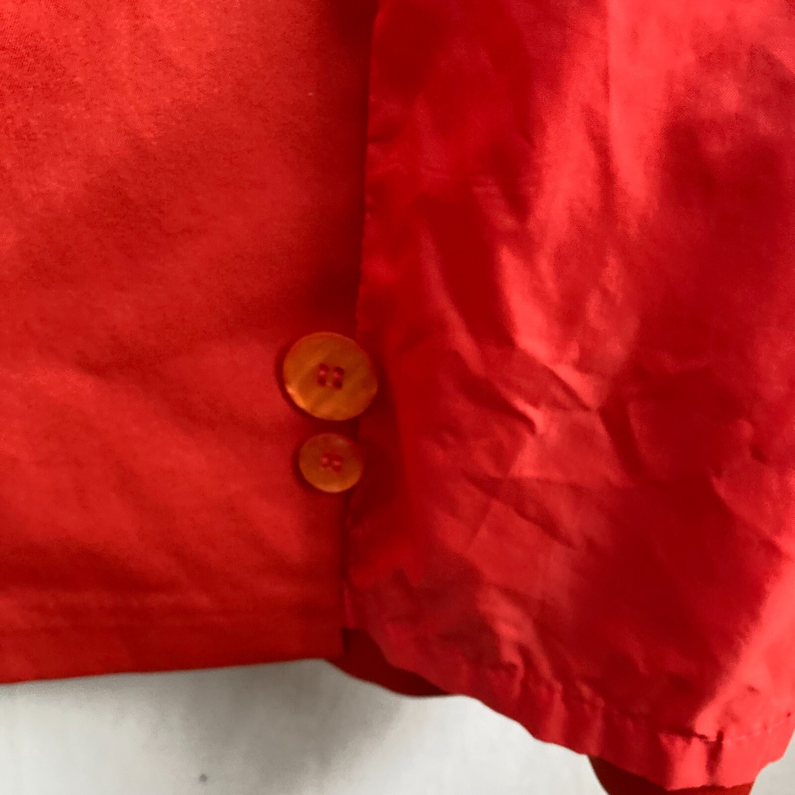Jerold Womens S/M Vintage MOD 60/70’s Orange Trench Coat Raincoat