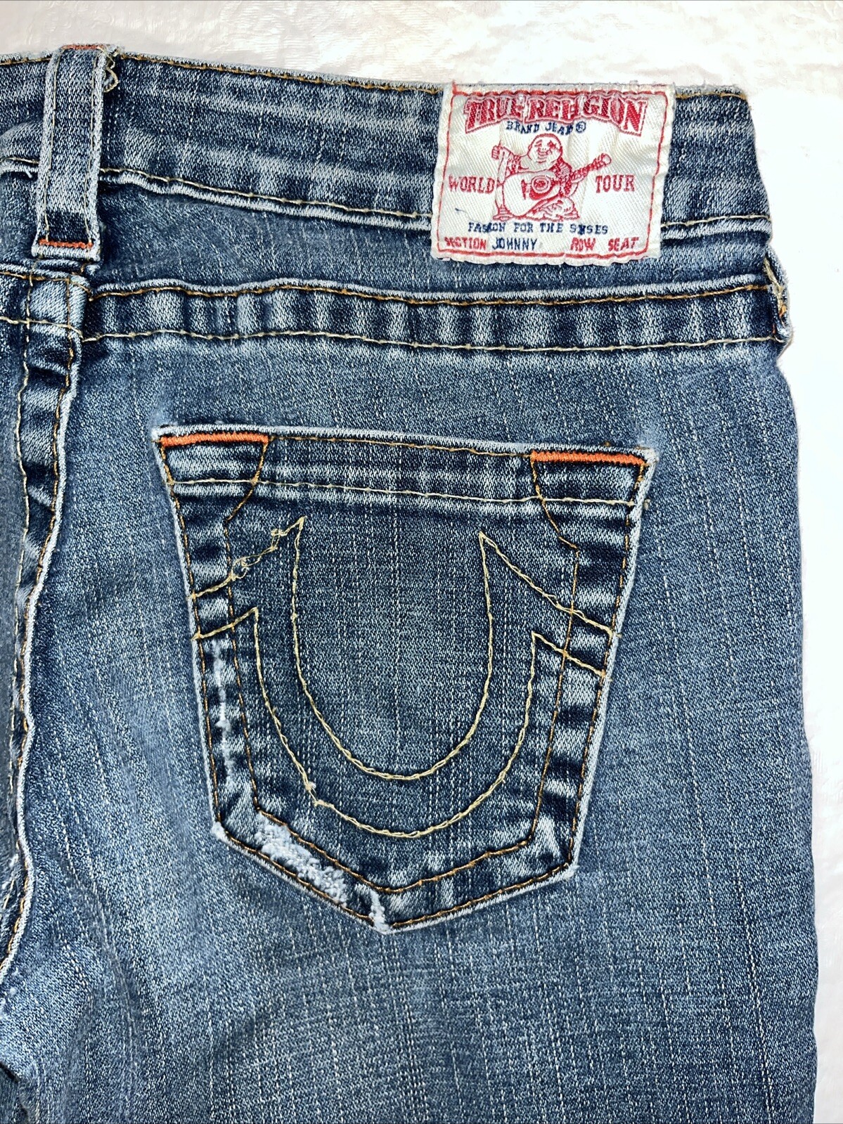 vintage Y2K True Religion Johnny MADE IN USA jeans womens 29 30 32 straight leg