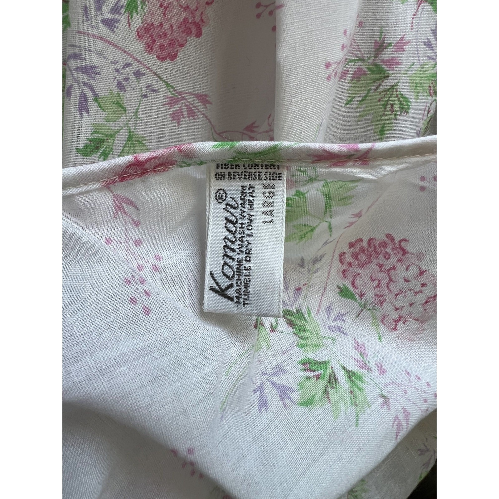 Vintage Komar Deadstock NWT Floral Sheer Gauze Spaghetti Strap Maxi Dress Size L