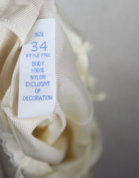 Vintage WOmen’s Camisole Slip Top Size 34 Cream Yellow