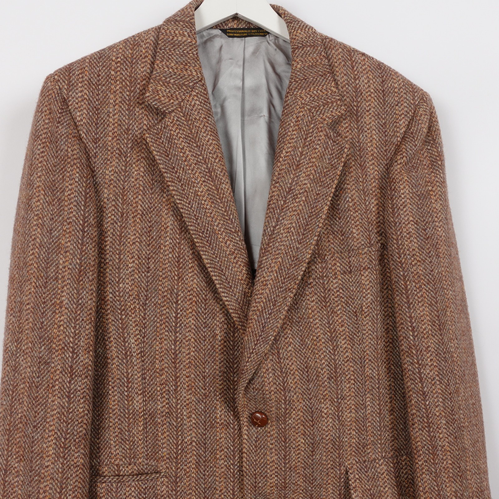 Harris Tweed Blazer Land’s End Charter Collection Herringbone Wool Jacket 42 R