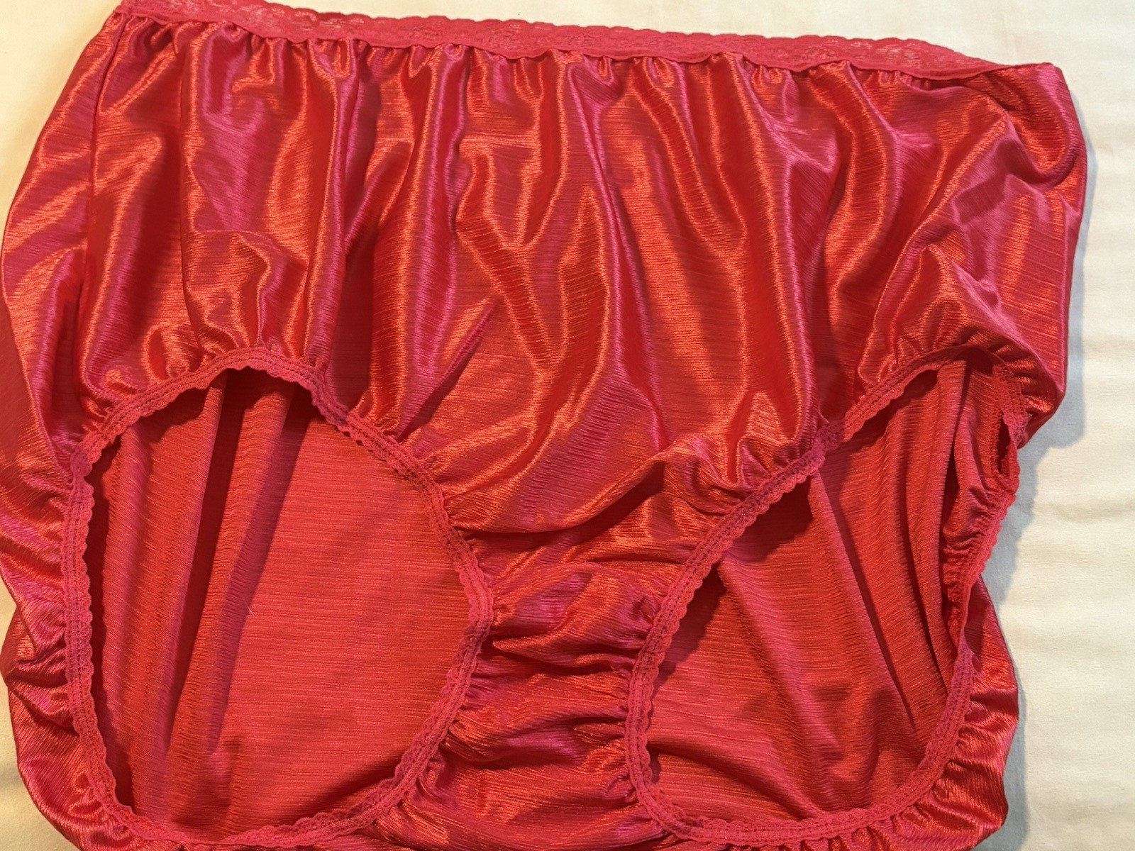 Lot of 4 Vtg Nylon Brief Panties Just My Size 13 3XL High Waist Granny 2nd Skin