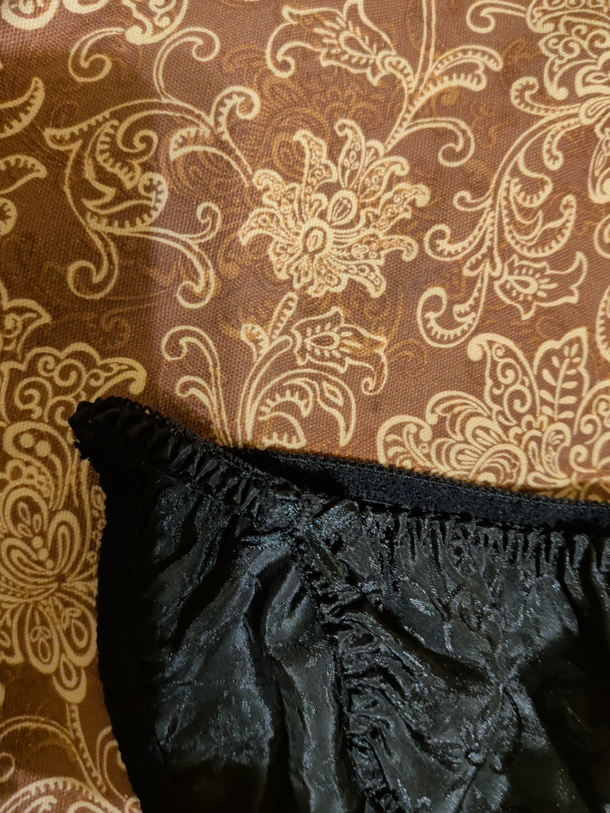Vintage Satin String Bikini Panties Size M/6