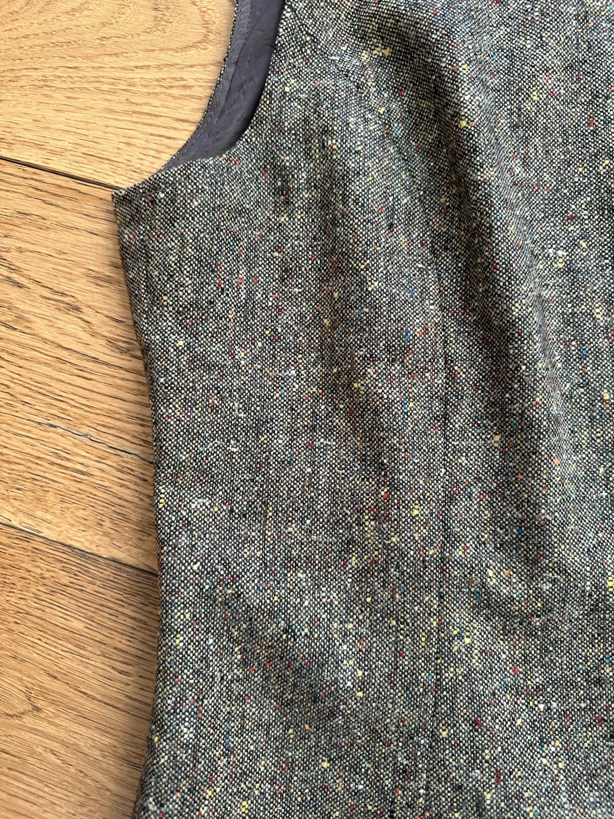 Barry Bricken Wool Silk mix Tweed Equestrian Blazer Vest Size 10 VTG