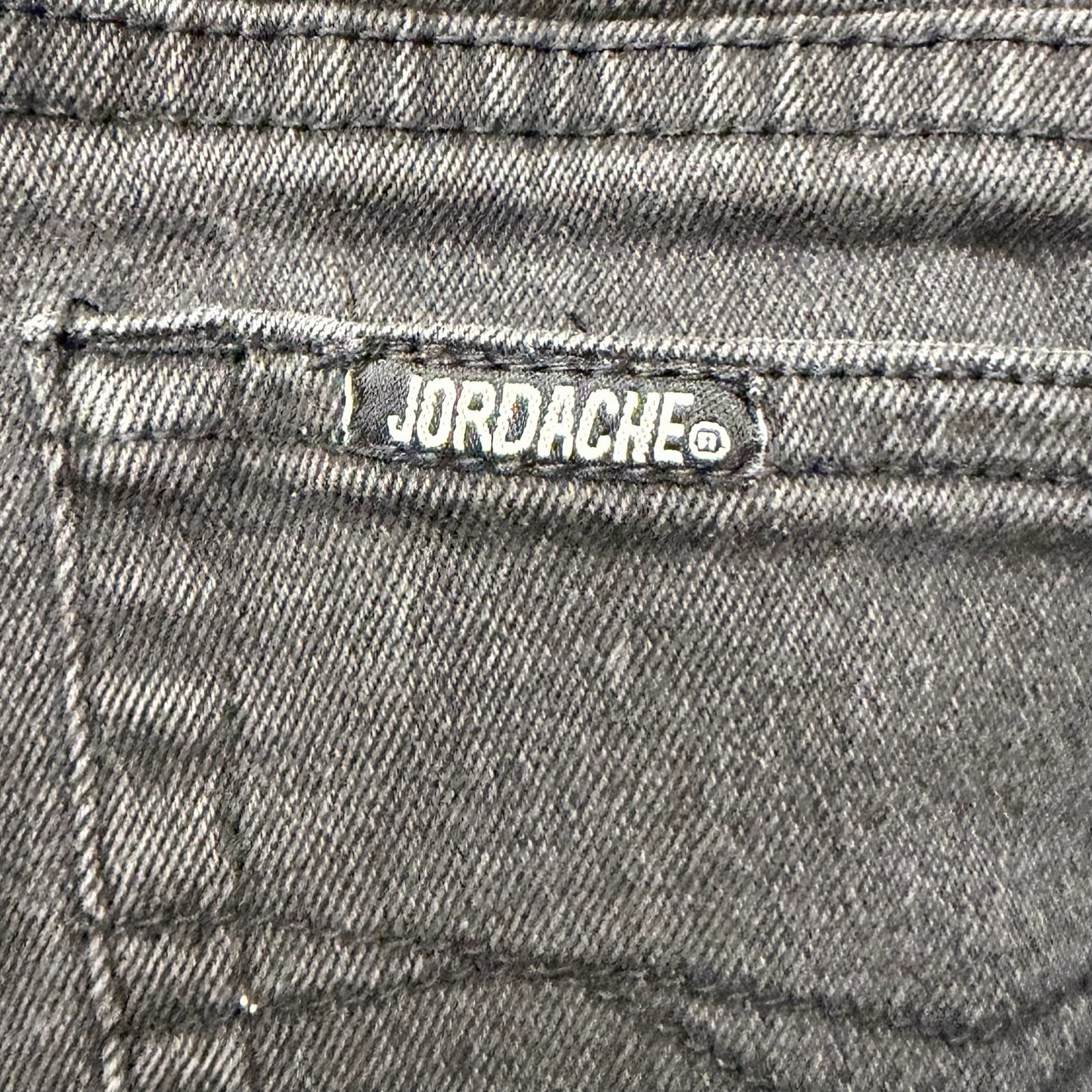 Jordache Womens Black 26×28 Denim Jeans High Rise Tapered Mom Pants