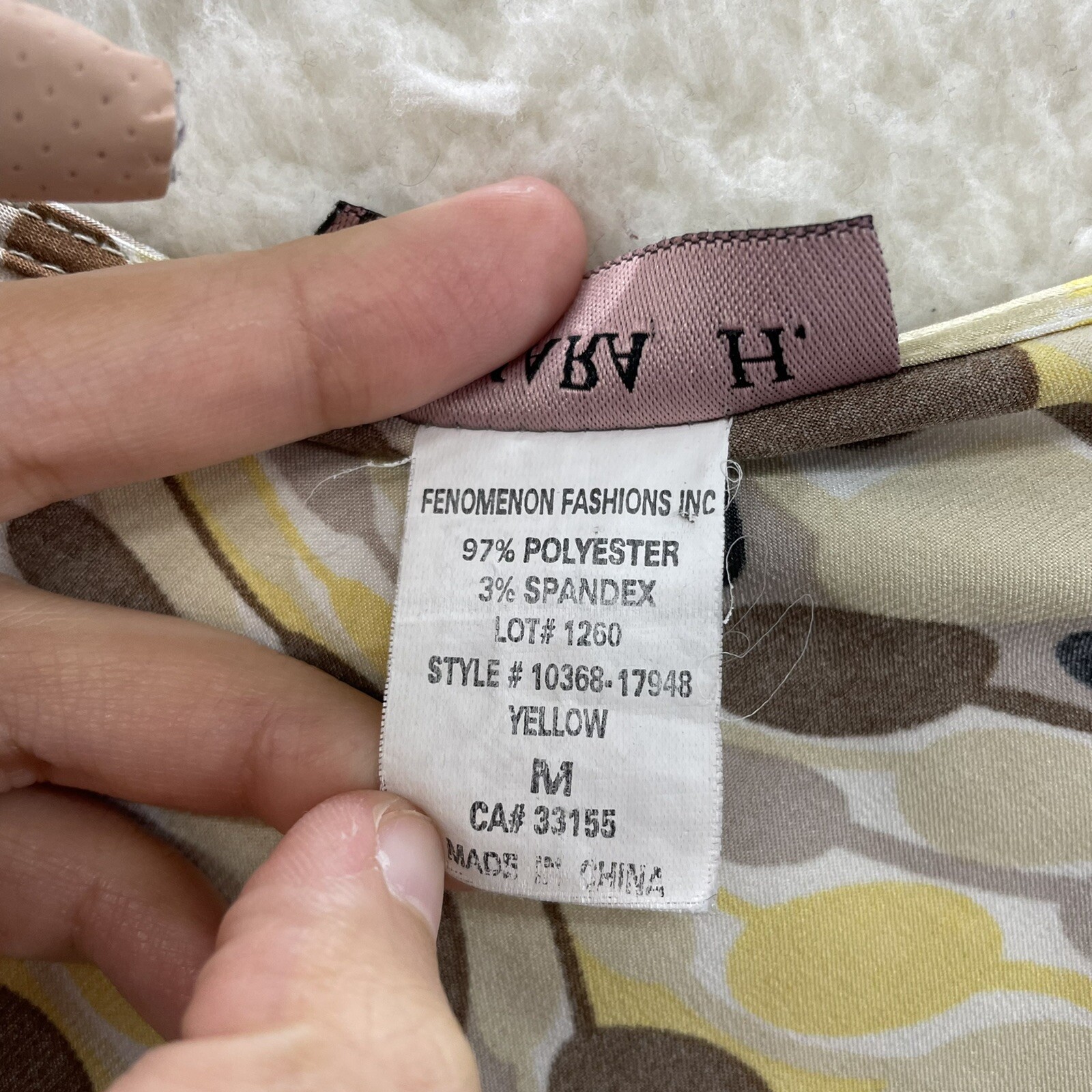Y2K Vintage Top Blouse Medium Yellow Satin Pattern Fairy Grunge Corpcore Office
