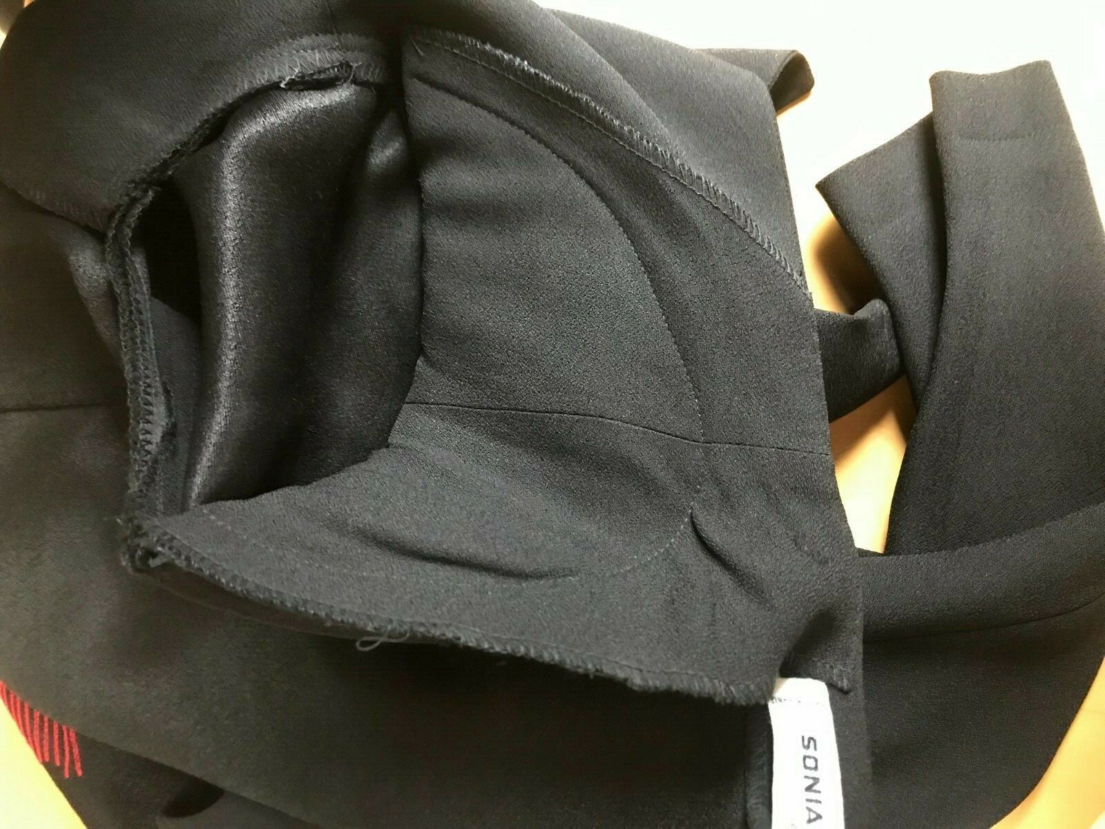 Vintage Sonia Rykiel Paris Little Black Dress with Embroidered Jacket Size 36/38