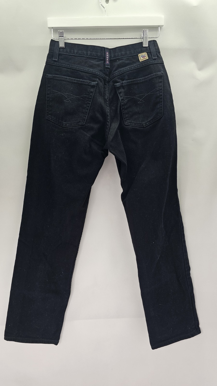 Pre – Owned Vtg Cruel Girl Junior Size 7 „Relaxed Low Rise” Black Denim Jeans