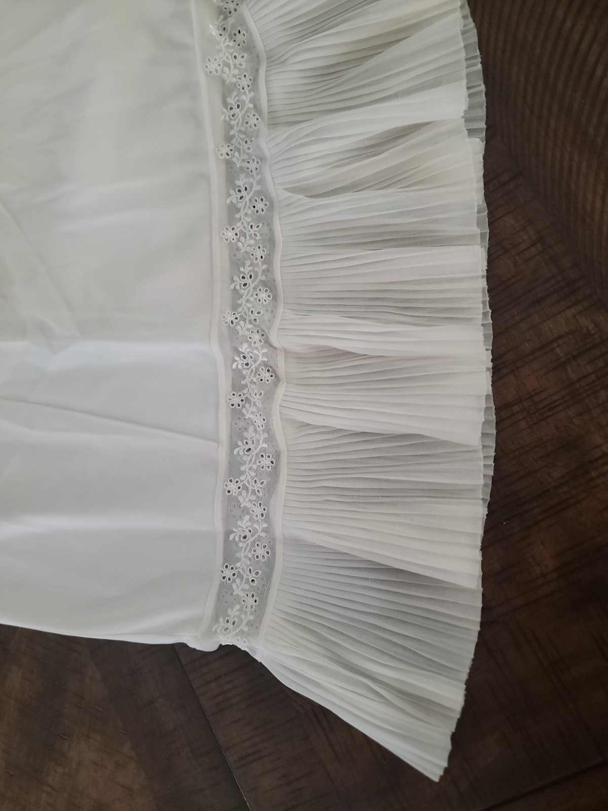 Vintage White Slip, Skirt, Undergarment Size Large No Label