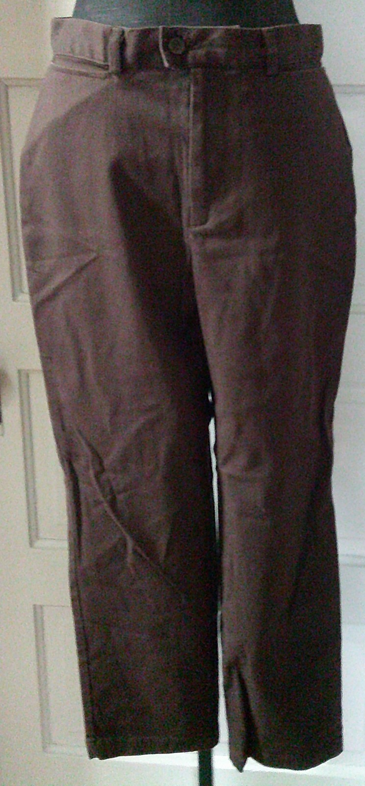 90’s DOCKERS’ STRETCH Brown Flat Front Khaki Pants Slacks 10P 10 PETITE MEDIUM