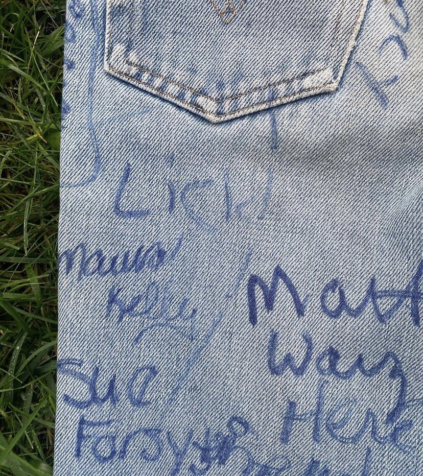 Vintage 70s 80s Signed Signature Levi Jeans XS XXS 25” Waist Senior Cord Style