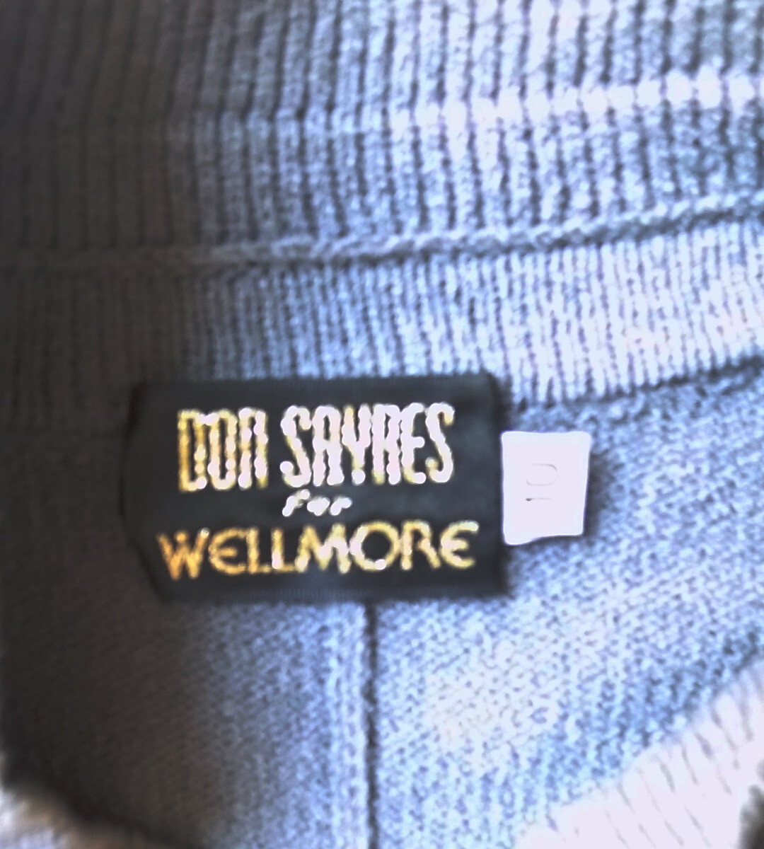 Vintage Gray Knit Double Breasted Suit Don Sayres for Wellmore Size 10 B40