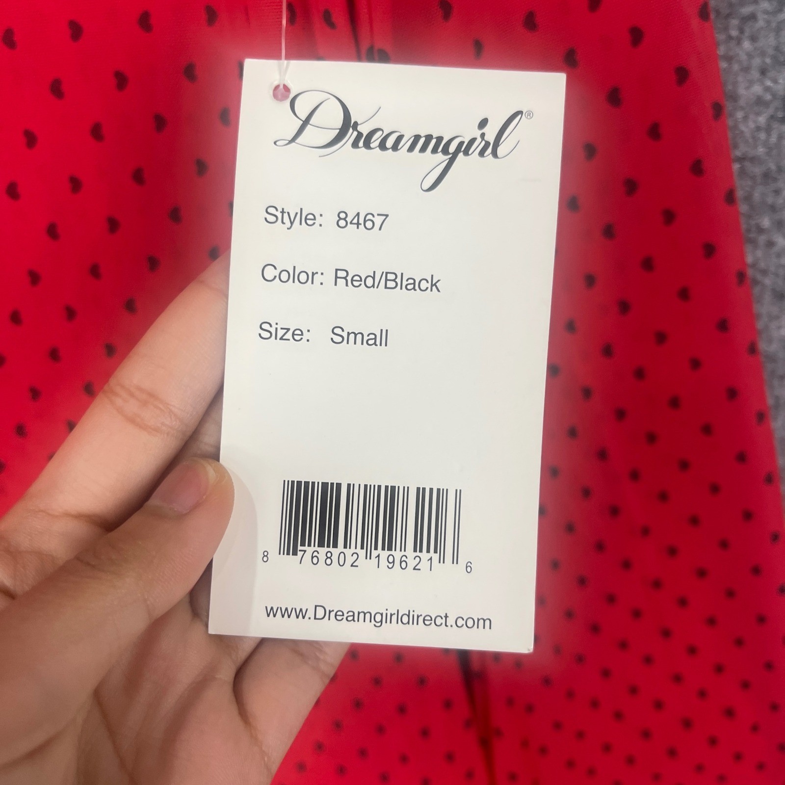 NEW VINTAGE Y2K Dreamgirl dress Small Red polka dot Heart Mesh Off Shoulder