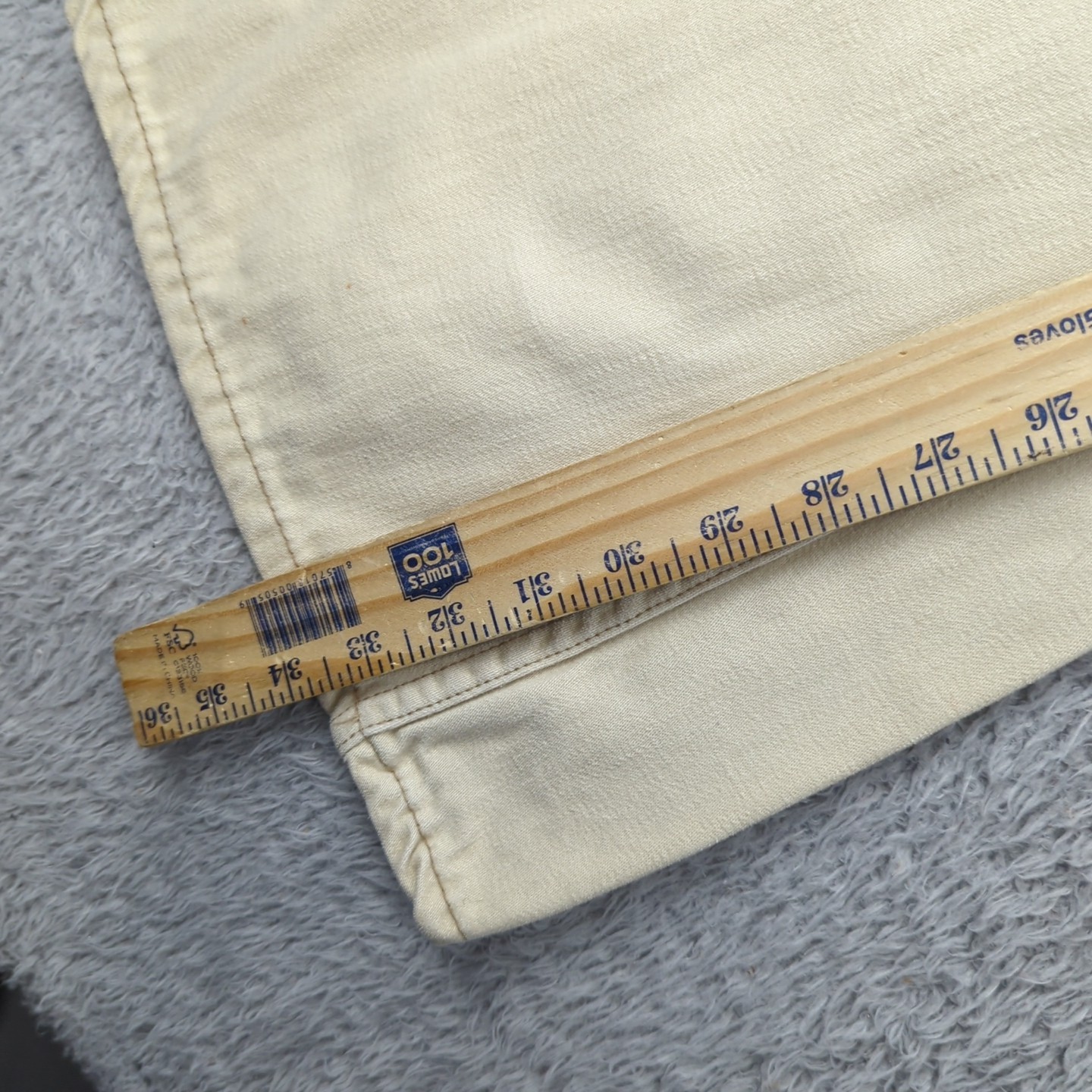 Vintage 1960s Lee Flares Pants Womens Meas 29×34 Beige Moleskin Bell Bottoms
