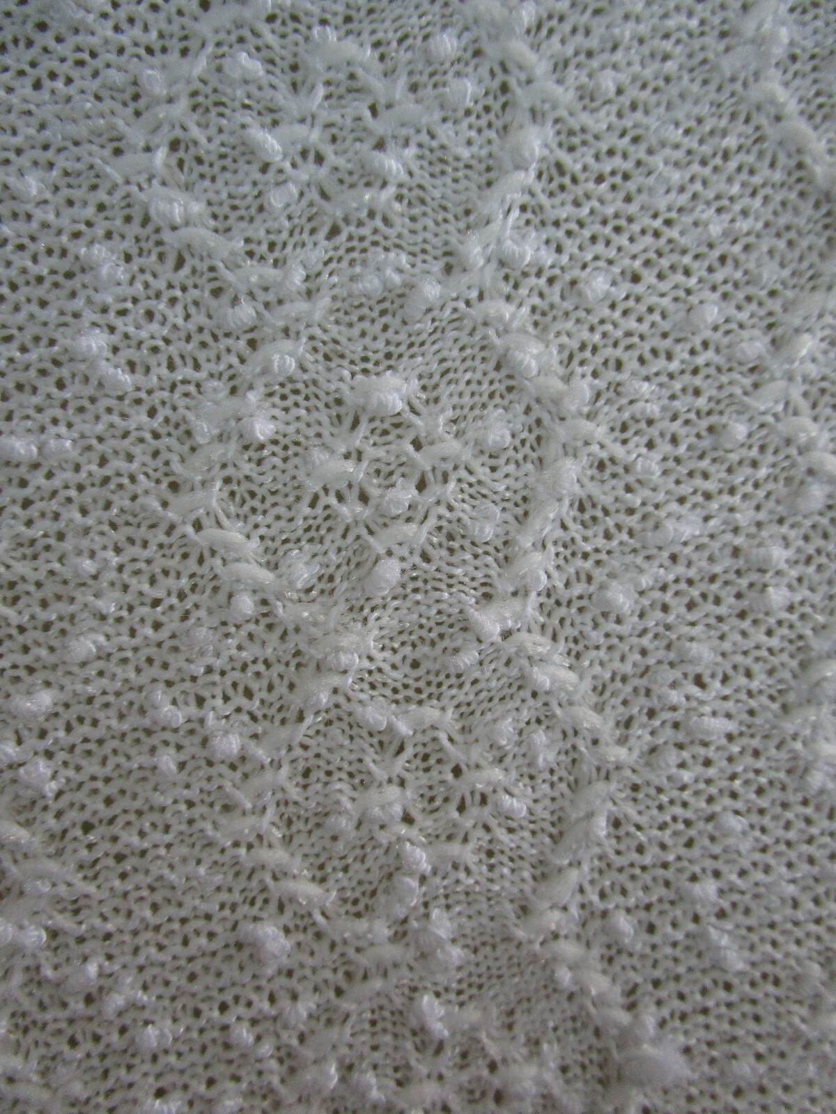 Vtg 70s Full Figure Volup Leslie Pomer Mod White Boucle Textured Secretary Dress