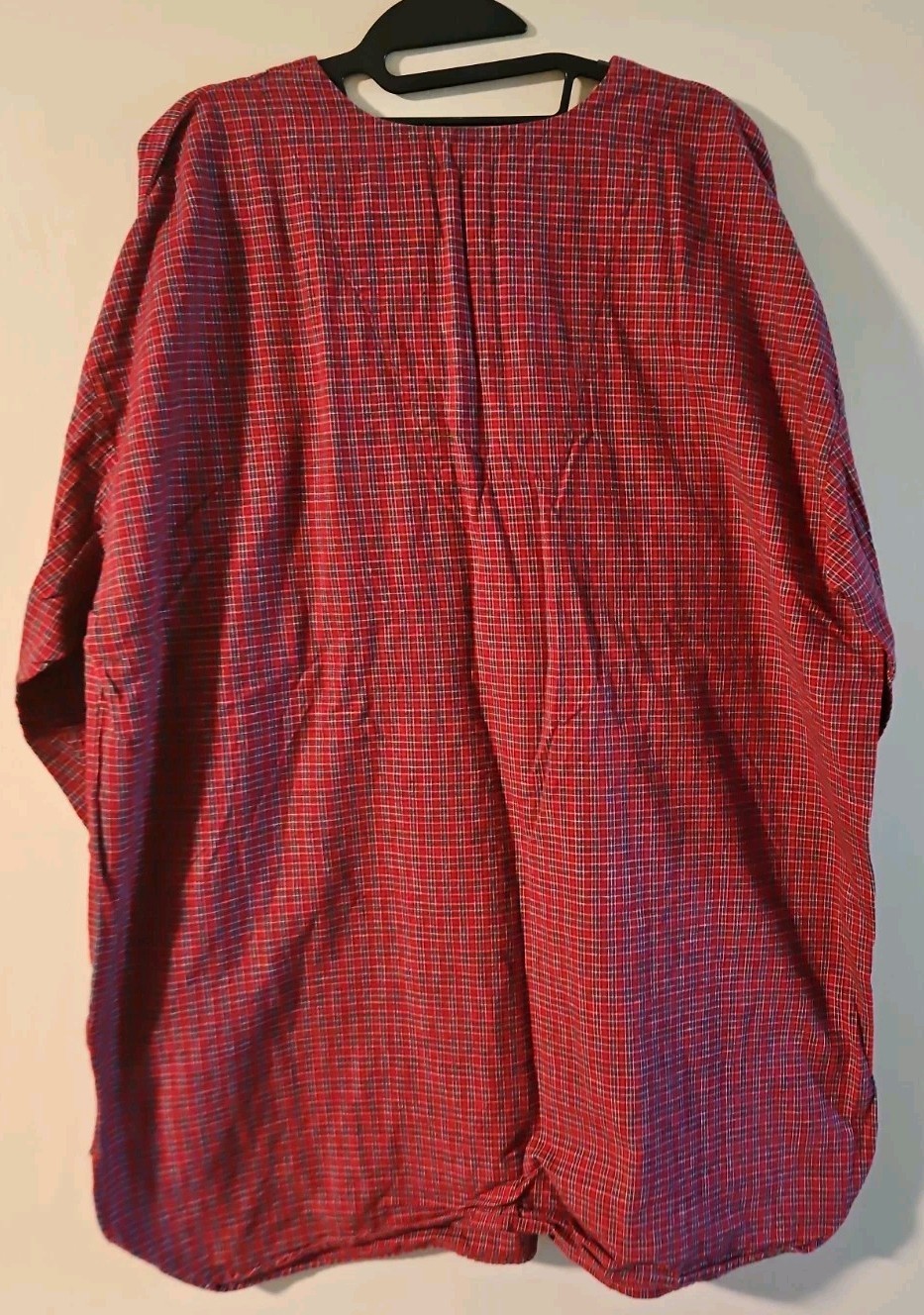 Disney Store Winnie the Pooh Nightshirt L/XL Red Plaid Eeyore Vintage Sleepwear